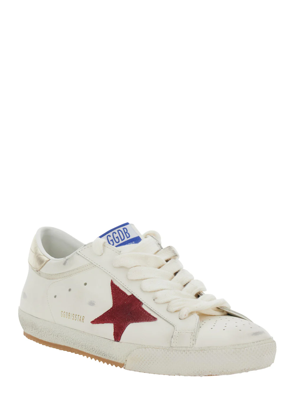 Sapatilhas White Superstar Golden Goose com Estilo Ícone em Couro para Mulheres Vaca