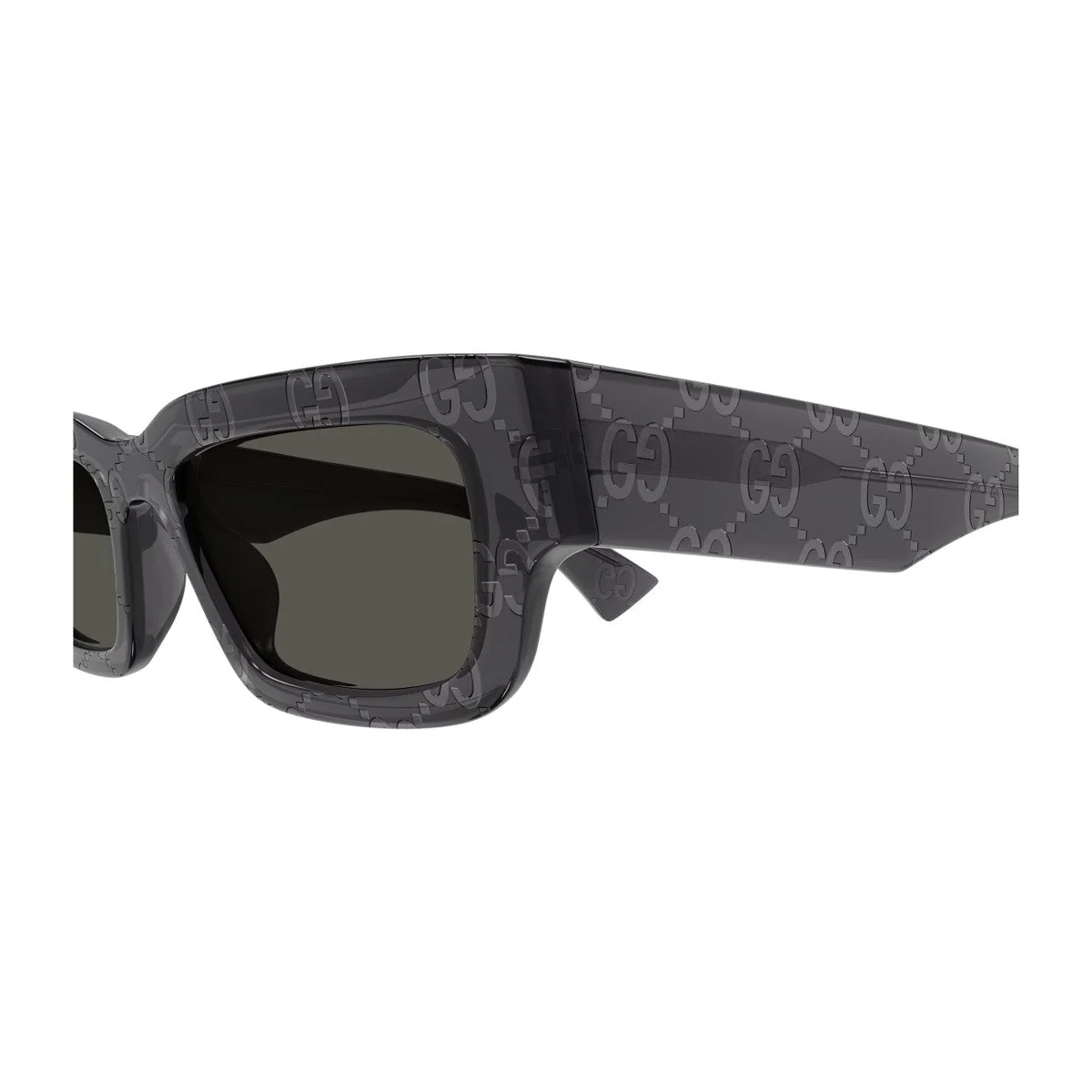 Óculos de Sol Gucci Gg1838s Linea Name Of Brand Impressos em Cinza Acetato Reciclado