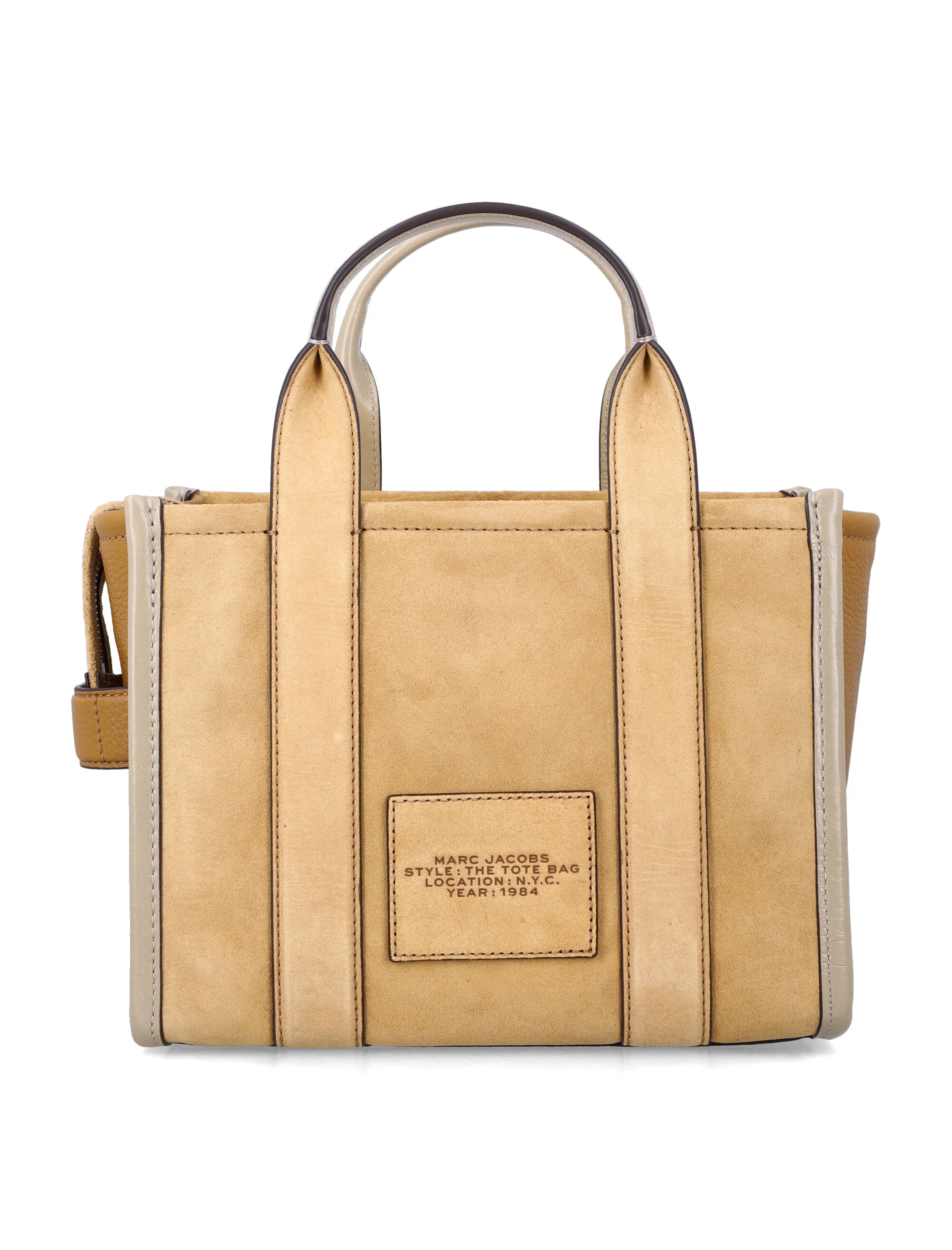 Bolsa Tote Pequena de Camurça Marc Jacobs Sahara Couro de Vaca
