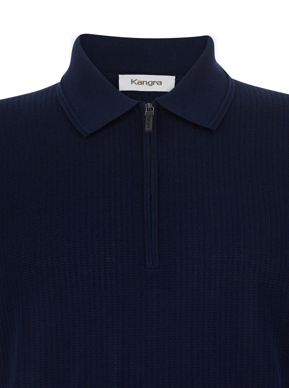 Camisola Polo Kangra Com Zip e Gola Azul Unissex Camisetas Azuis Camisola Polo Kangra Com Zip e Gola Azul Unissex Camisetas Azuis