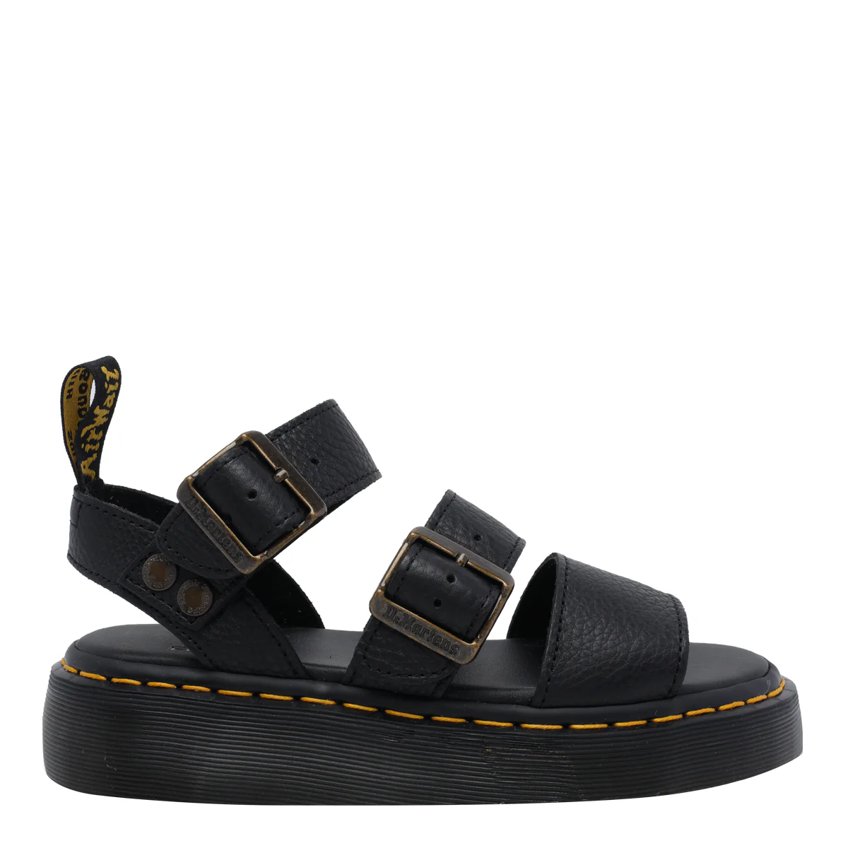 Dr Martens Couro de Vitela Preto/Sola de Borracha Dr Martens Couro de Vitela Preto/Sola de Borracha