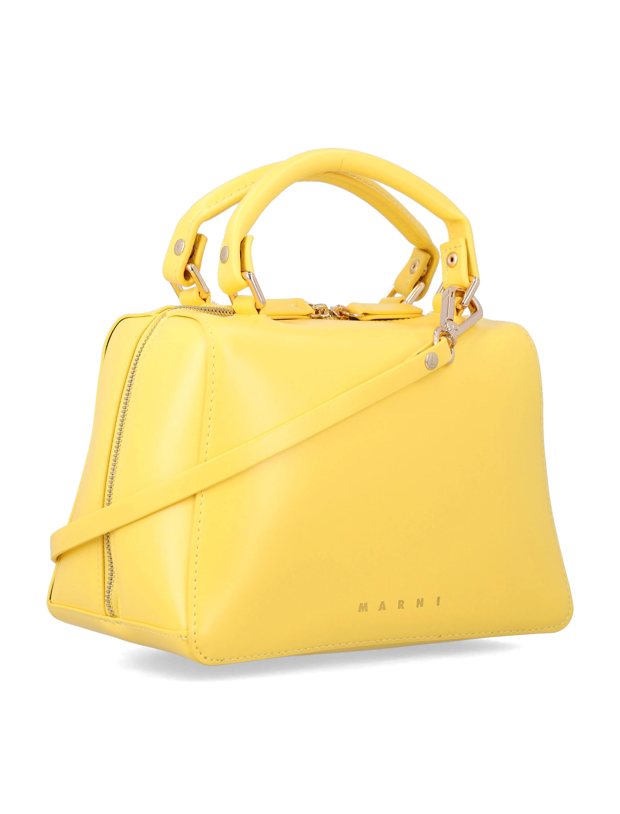 Marni eco leather bolsa escolar para meninas Amarelo Forro de Poliéster Tote
