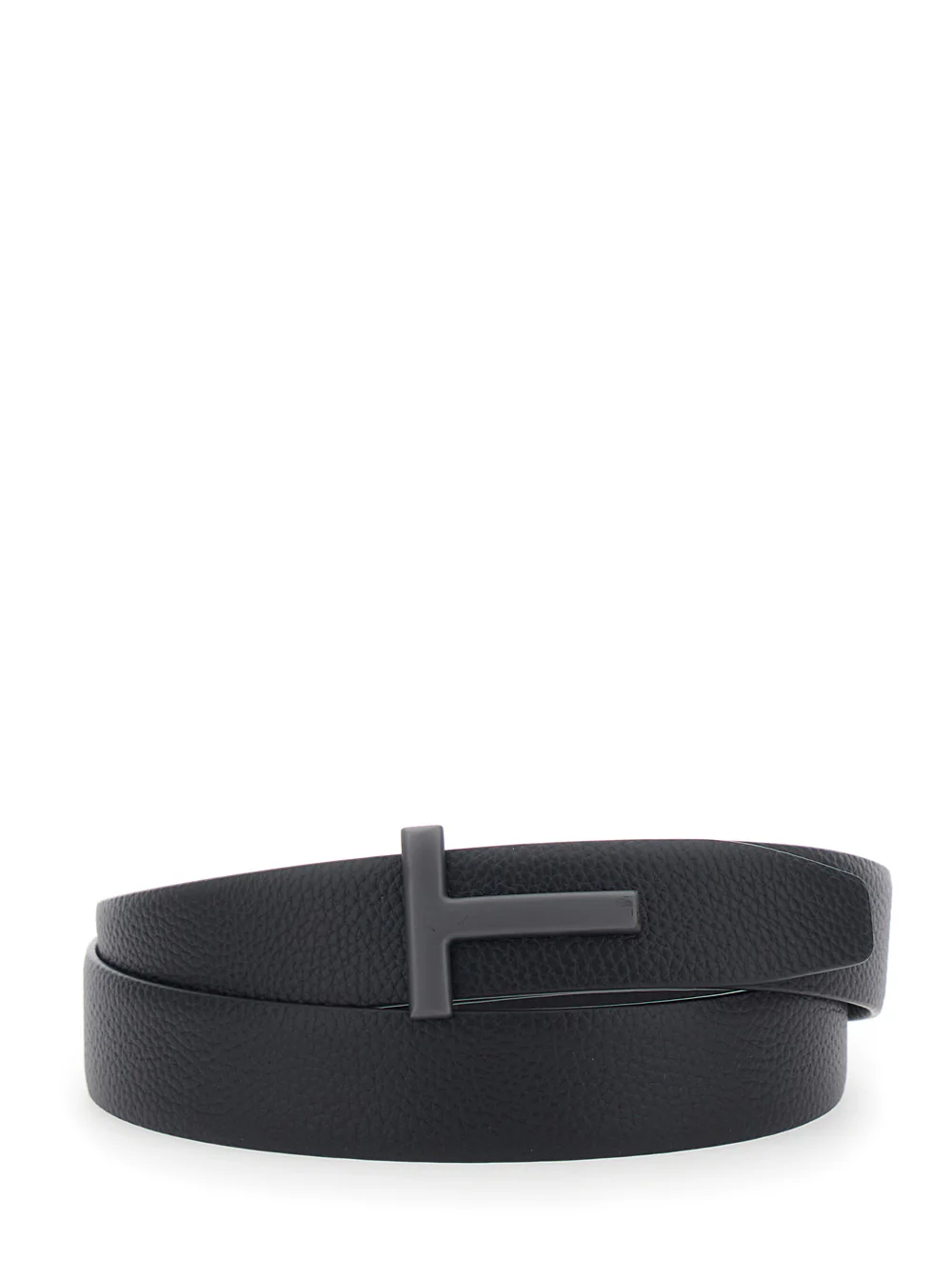 Cinto de Couro Macio com Grãos Pretos Tom Ford 3 cm