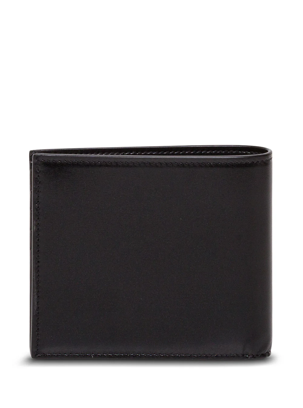Carteira de Couro Preto Saint Laurent com Logotipo de Novilho