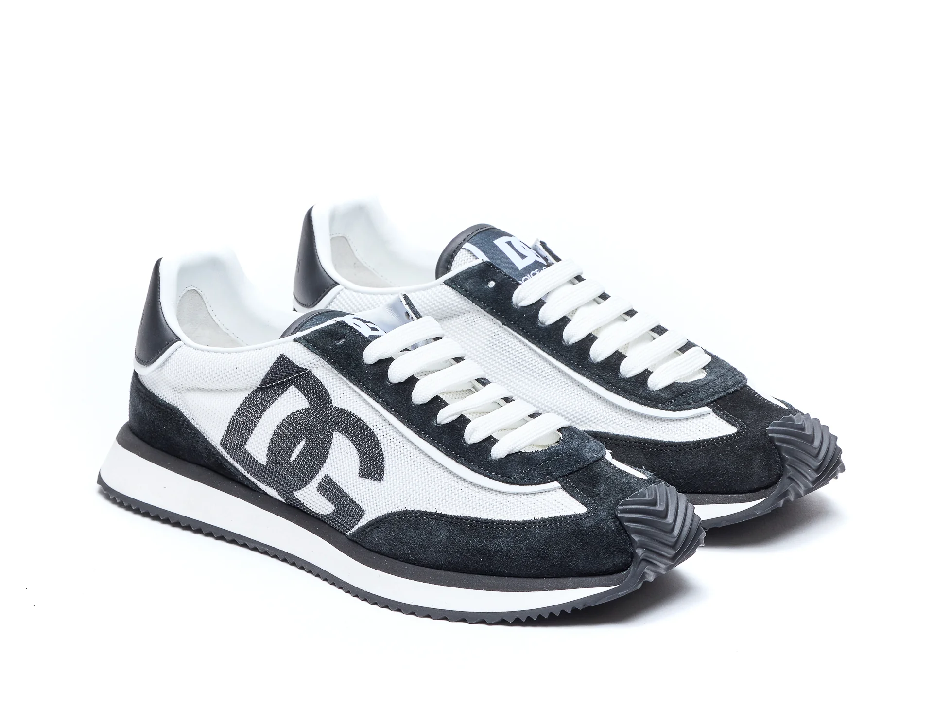 Sapatilhas Pretas de Couro Dolce & Gabbana