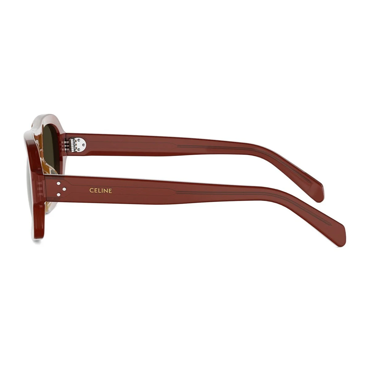 Óculos de Sol Celine 3 Pontos Marrom Acetato Óculos de Sol Celine 3 Pontos Marrom Acetato