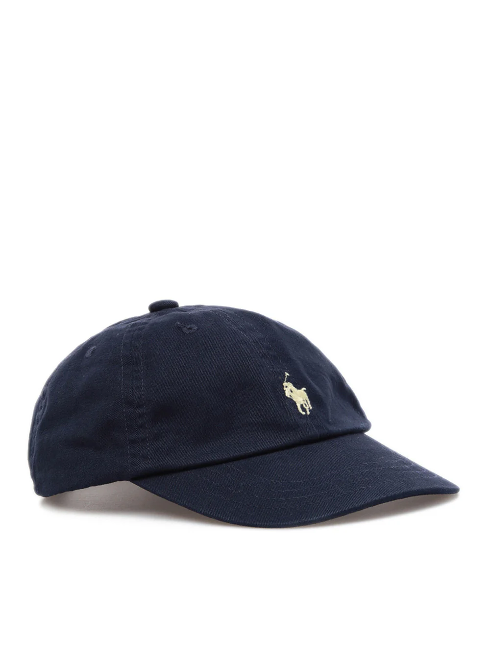 Boné Polo Ralph Lauren Infantil de Algodão Azul com Logotipo Azul e Luvas