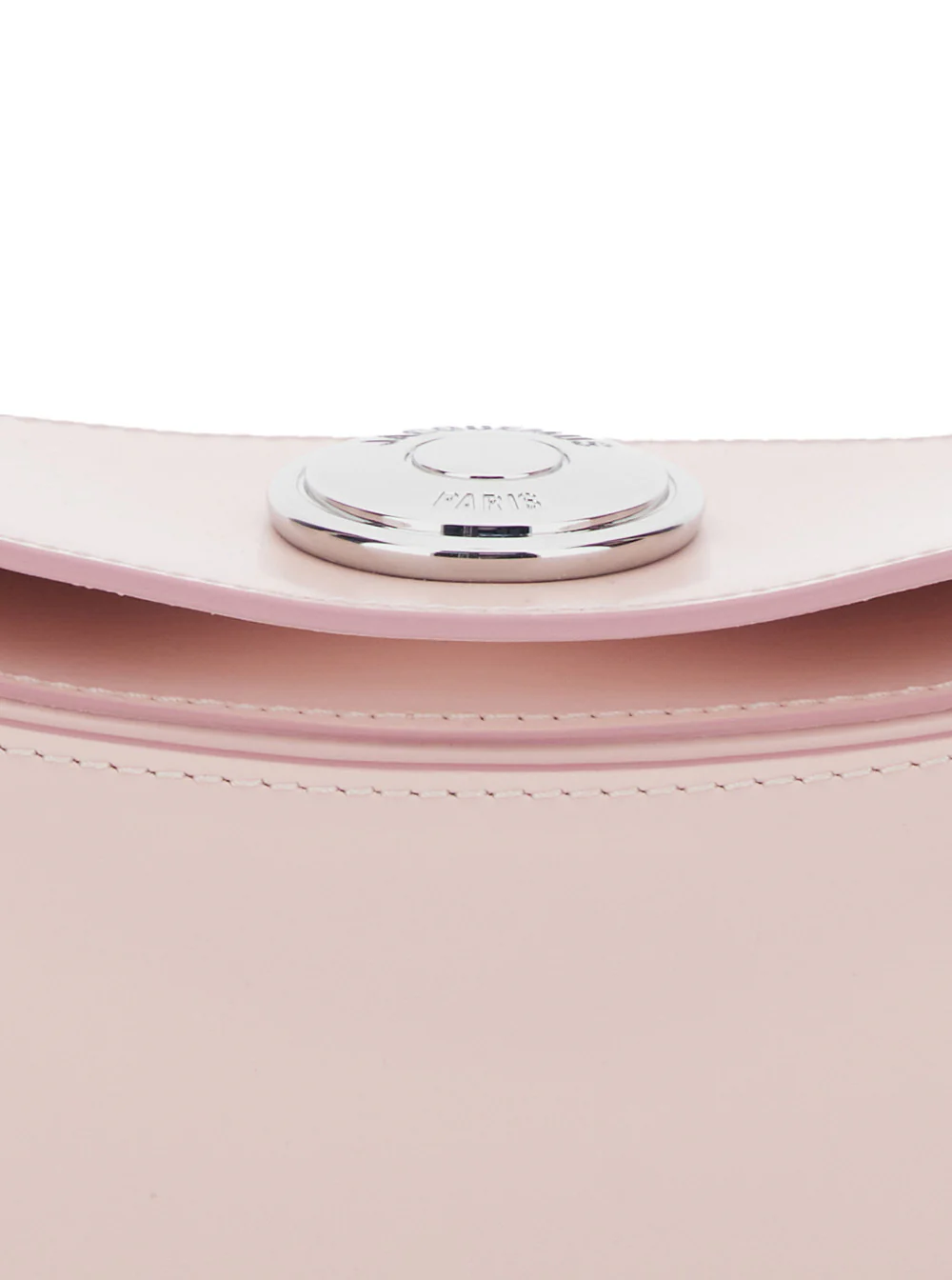 Jacquemus Le Calisso Bolsa de Ombro Rosa com Botão de Pressão Gravado em Couro Mulher Calf