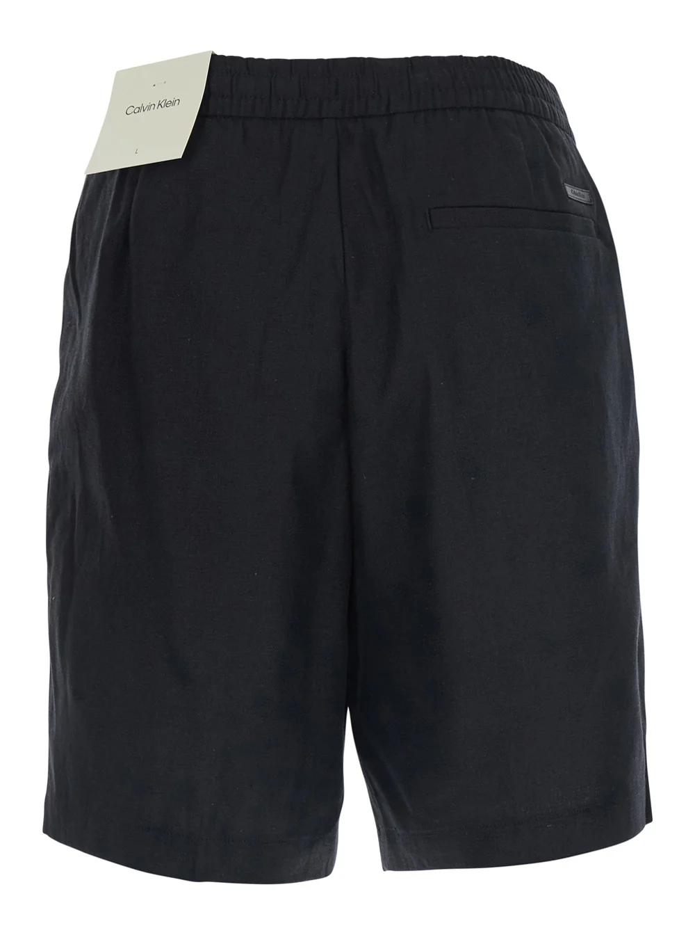 Calvin Klein Shorts STRAIGHT LINEN 7 PULL ON Preto em e Algodão Masculino Bermuda Calvin Klein Shorts STRAIGHT LINEN 7 PULL ON Preto em e Algodão Masculino Bermuda
