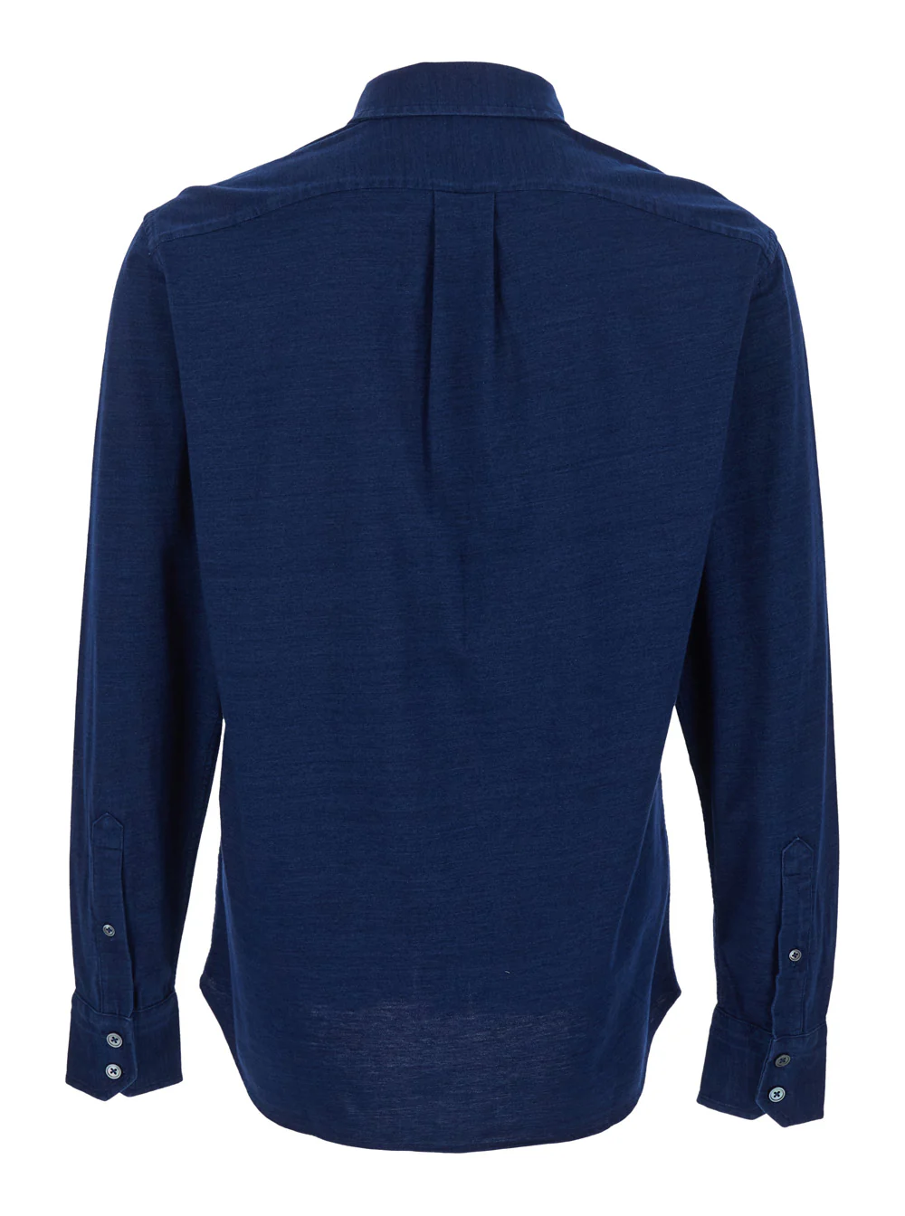 Camisa Tom Ford Azul de Manga Comprida com Gola Clássica e Efeito Jeans em Algodão para Homens Blusas Azuis