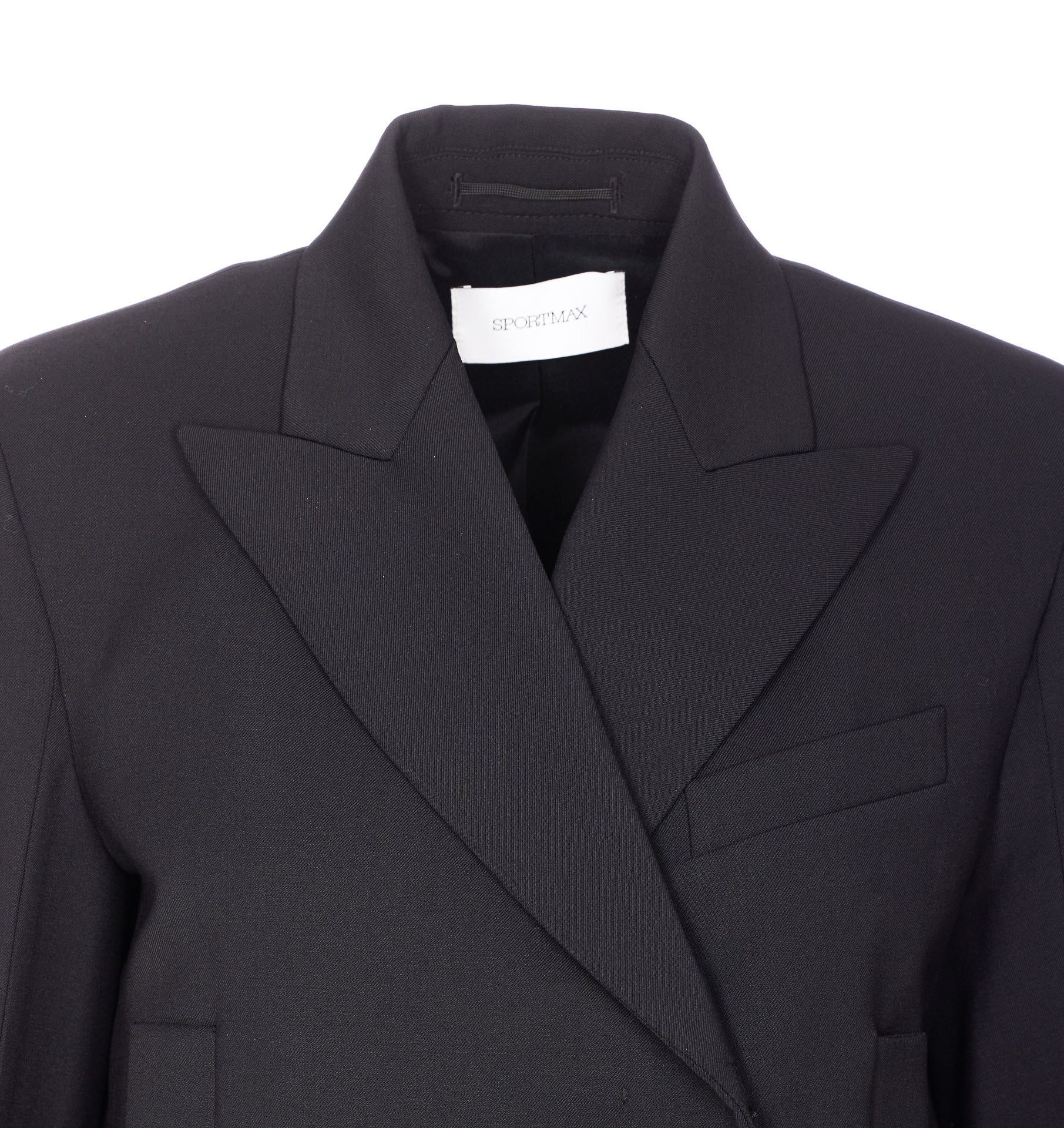 Casacos Sportmax Preto Lã Virgem Casacos Sportmax Preto Lã Virgem