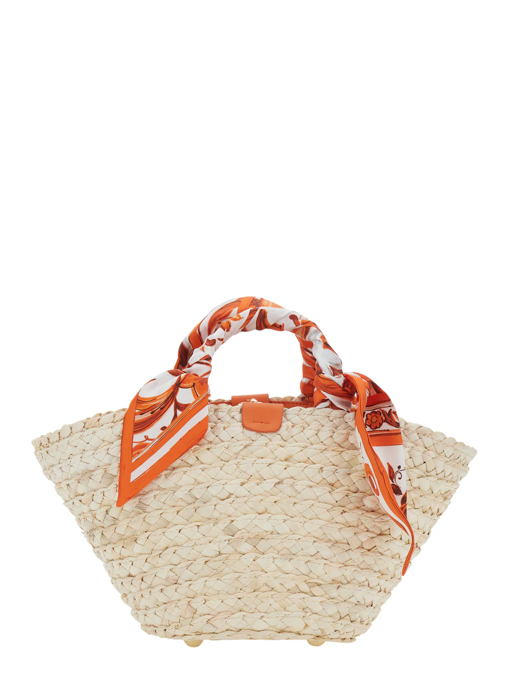 Bolsas de Mão com Estampa Dolce & Gabbana Coffa Maiolica Laranja