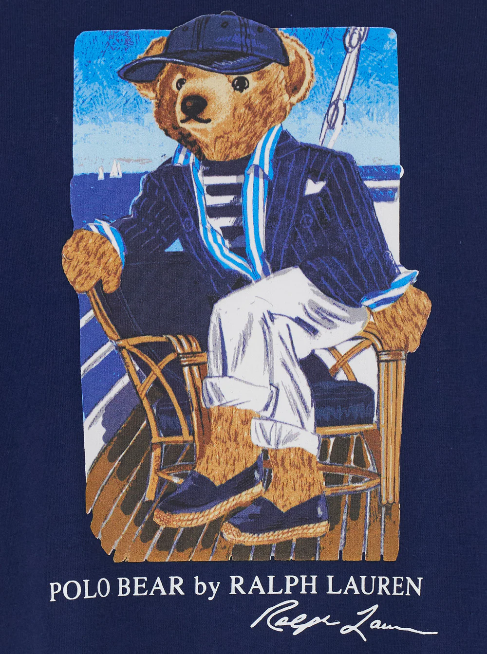 Polo Ralph Lauren Orsetto Seduto Barca Azul Camisetas e Camisolas