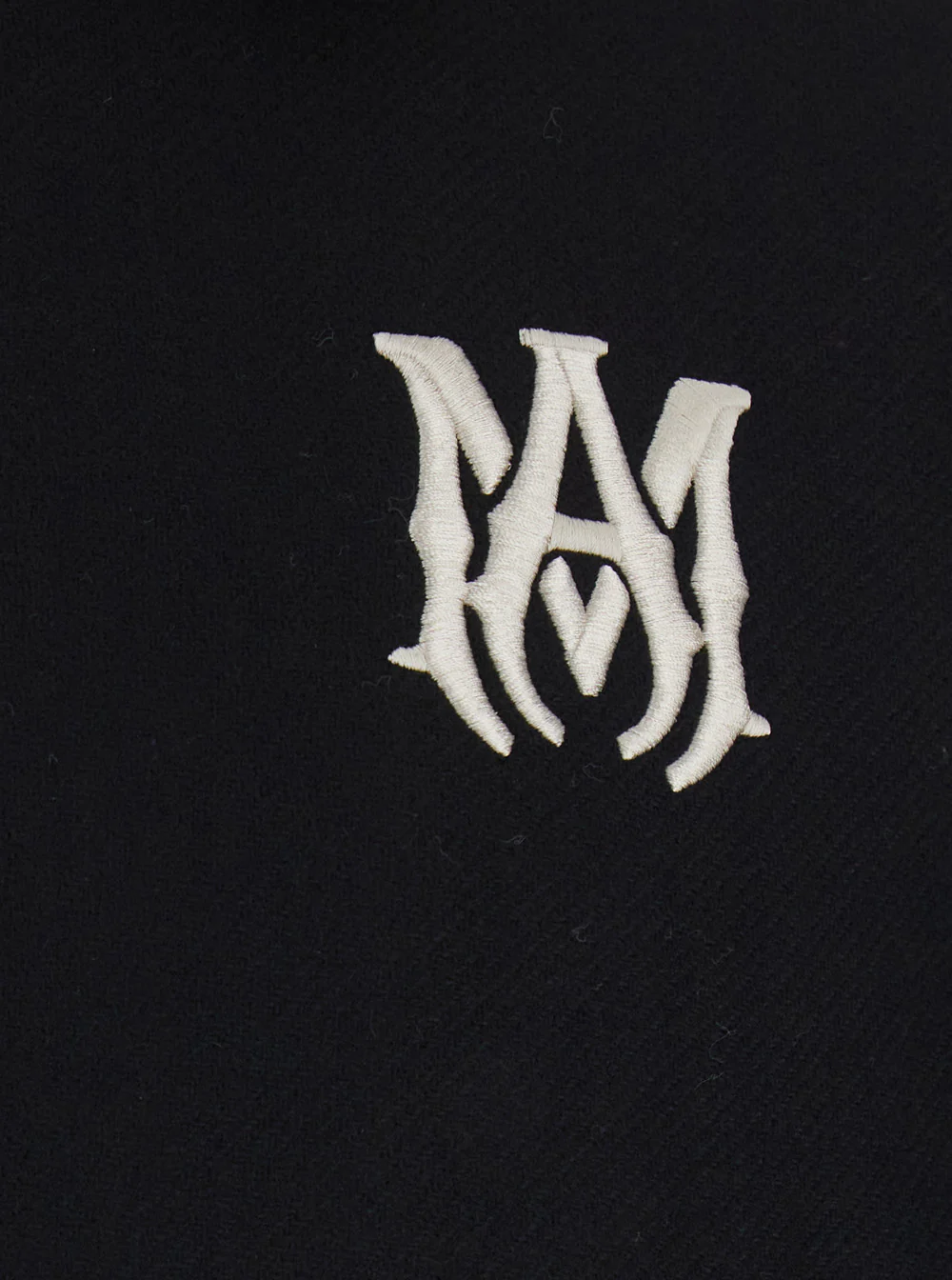 Jaqueta Ma Band Amiri Preto Com Detalhes Em Couro Masculina
