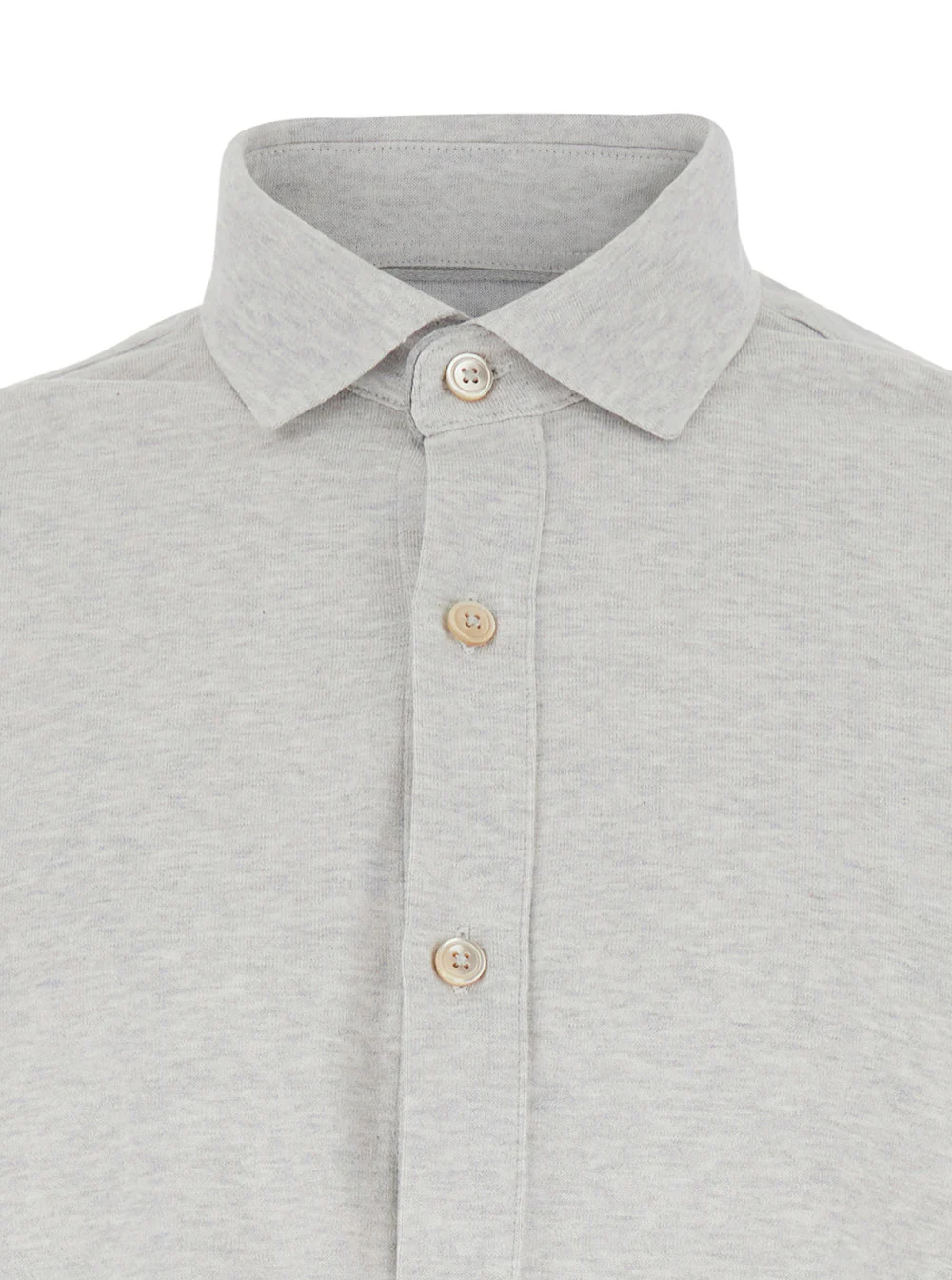 Camisa Cinza Eleventy com Gola Clássica em Algodão para Homens e Blusas