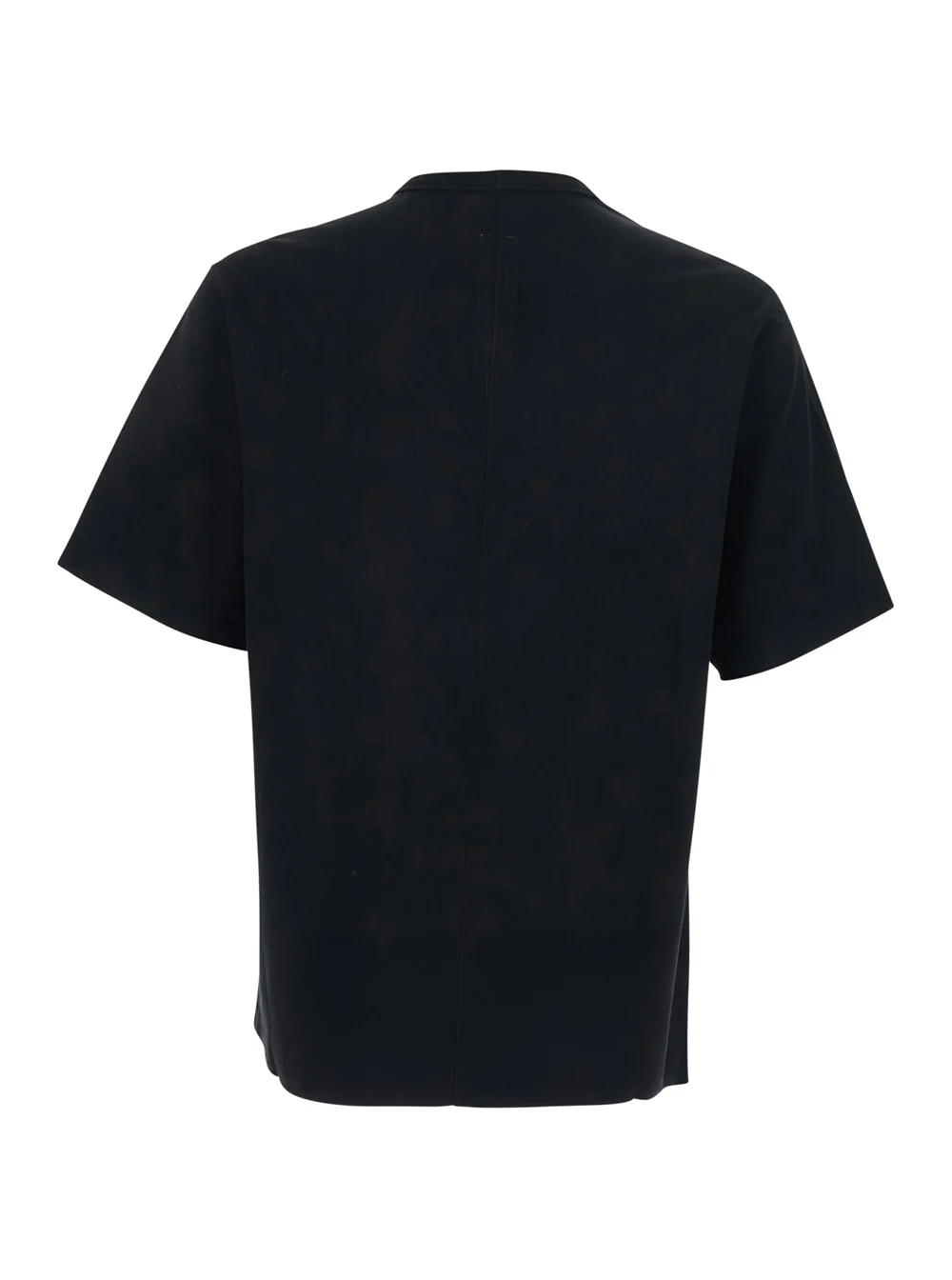 Camiseta Masculina Preto Rick Owens Brad Gola Curta em Algodão Camisetas e Camisetas Polo