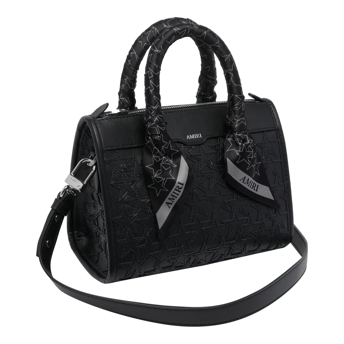Bolsas Amiri Preto Couro de Novilho
