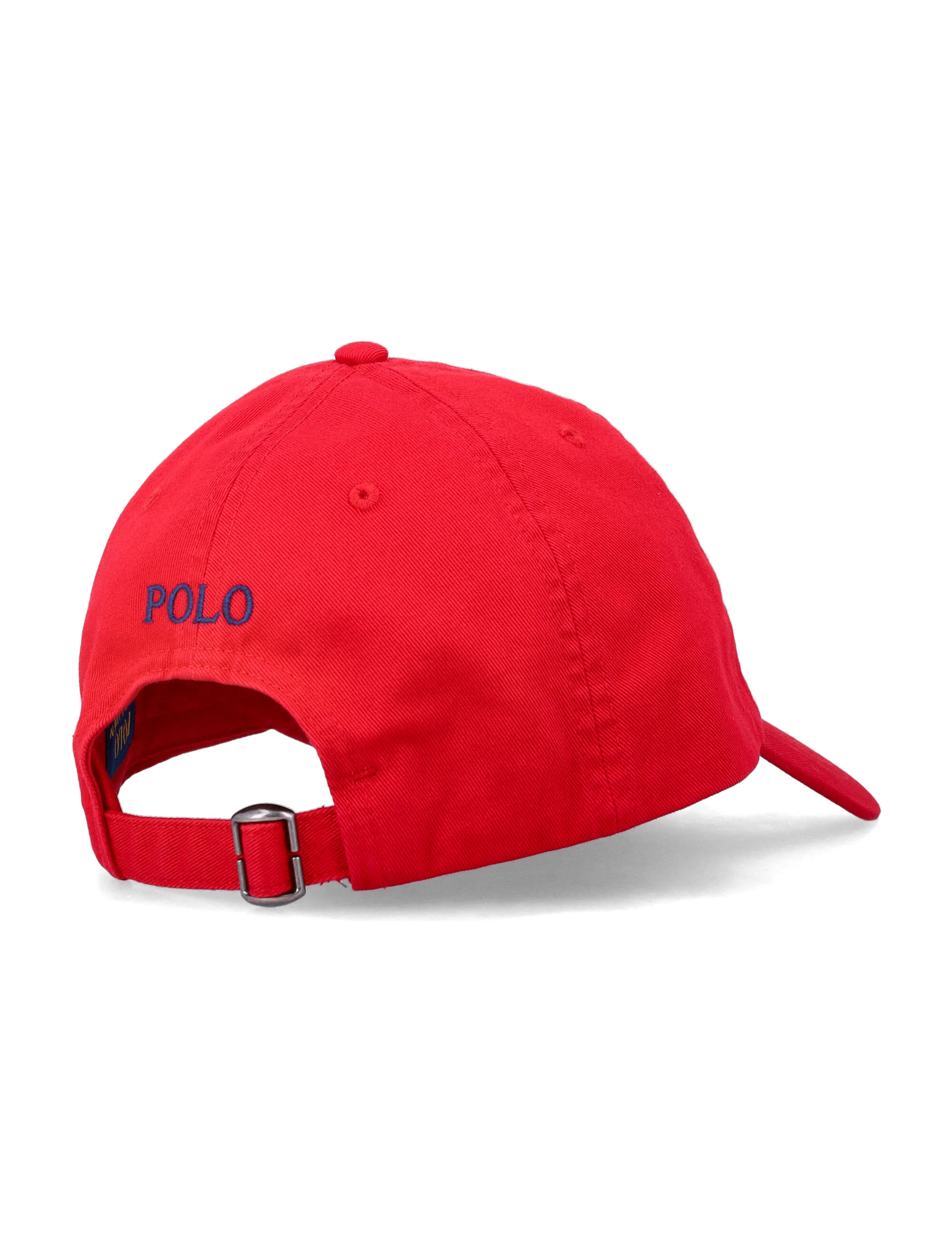 Boné de Beisebol de Algodão Chino para Crianças Polo Ralph Lauren Chapéu Vermelho