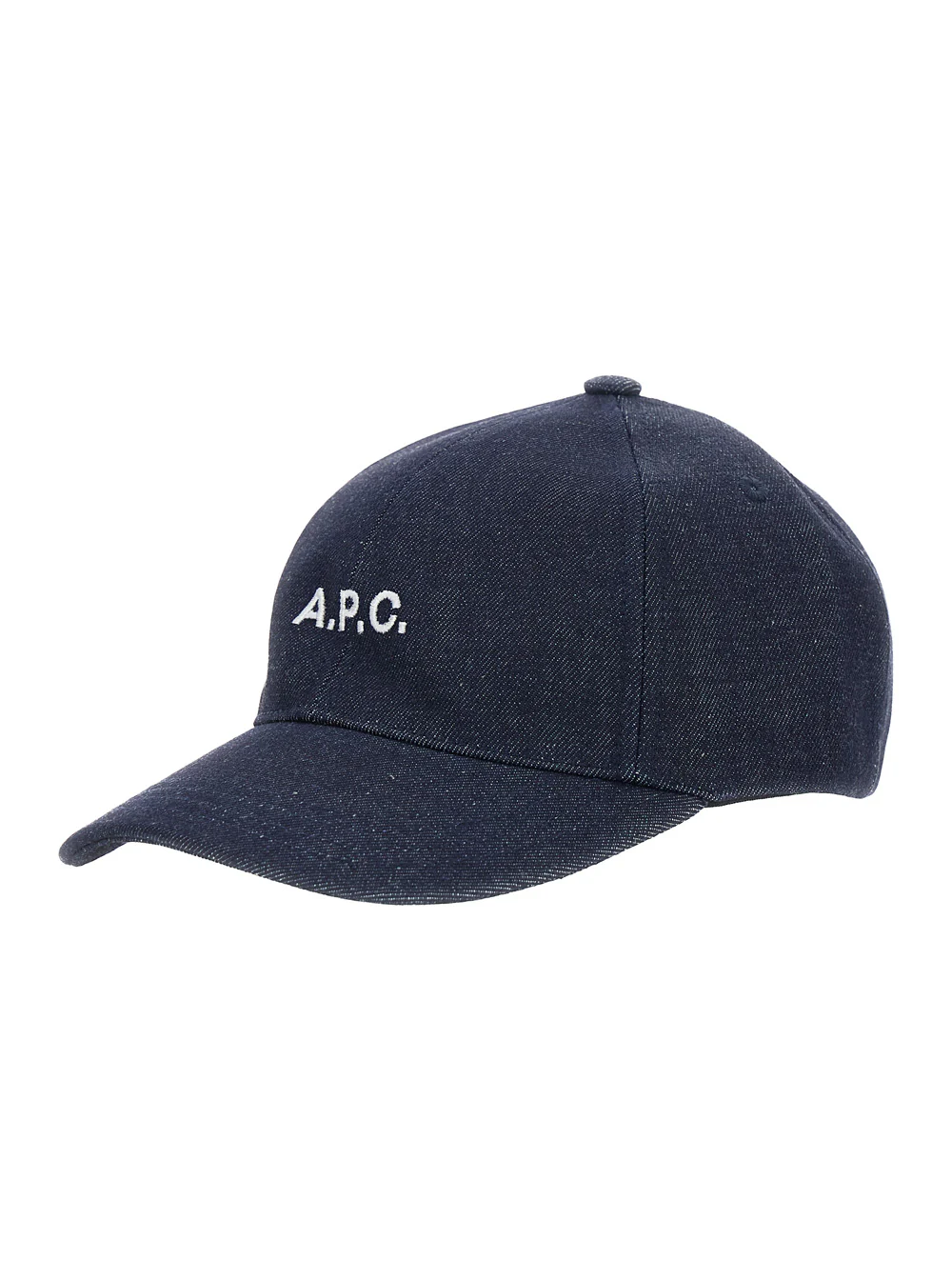 Boné de Beisebol Azul A.P.C. com Letras do Logotipo na Frente em Algodão para Homens Blu Chapéus e Luvas
