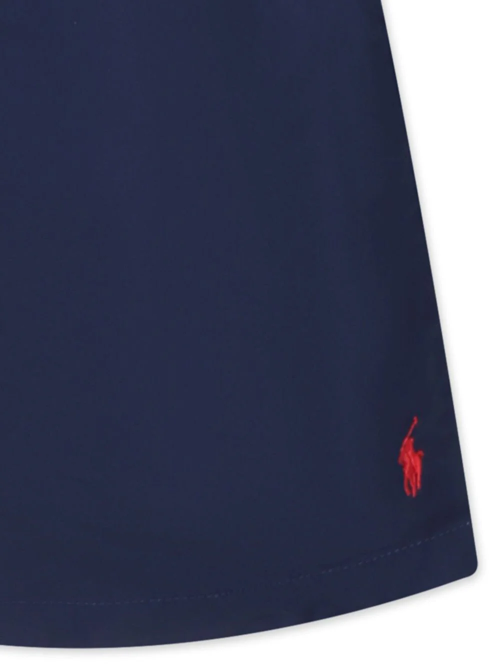 Biquíni Infantil Azul Polo Ralph Lauren com Cintura Elástica e Pônei Bordado na Frente em Tecido Técnico para Crianças Azul Roupas de Praia de Poliéster