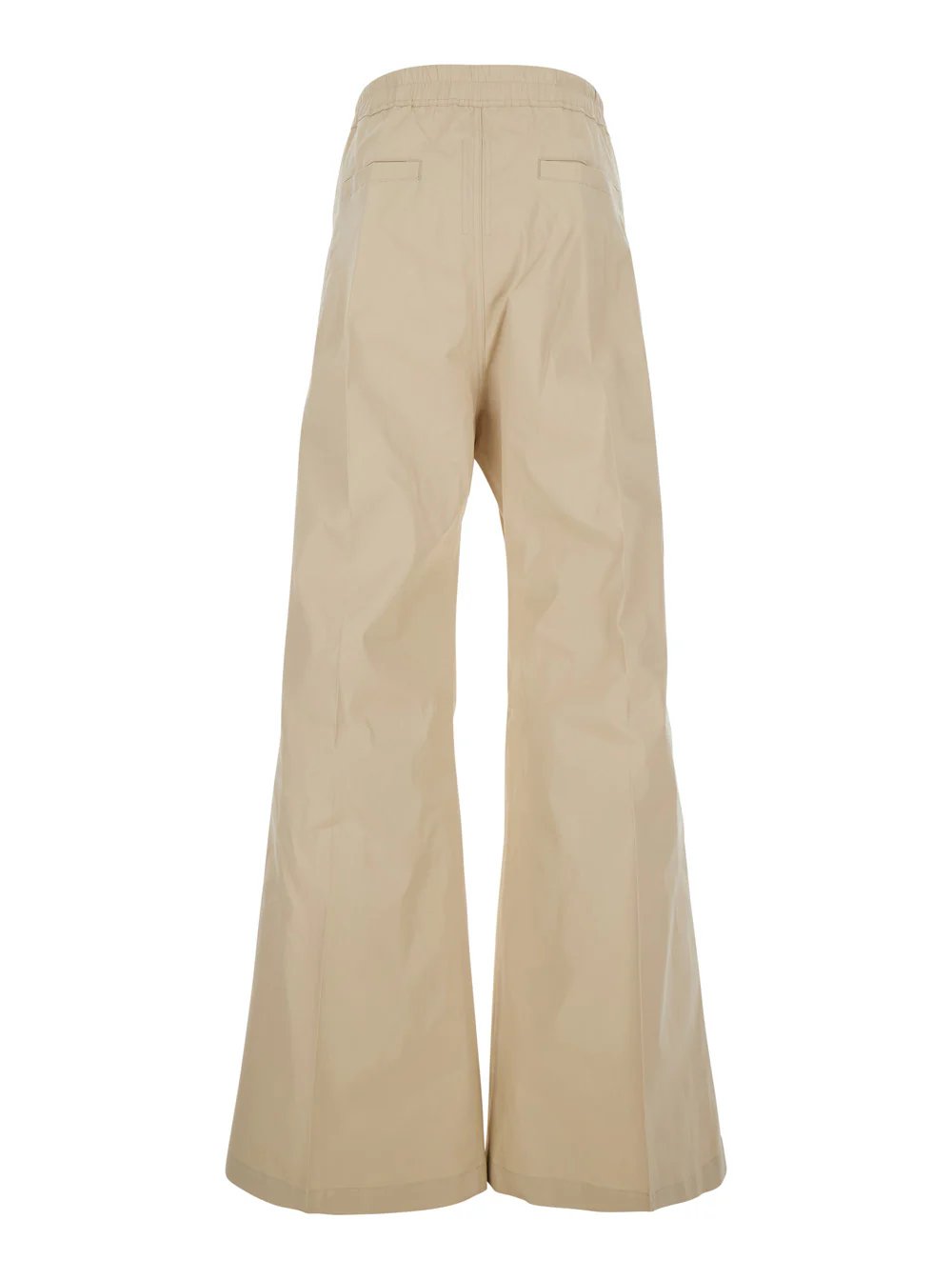Calças Rick Owens HEIZER BELAS-SAND - Bege com Cintura Alta e Bolsos Laterais Calças de Homem de Algodão e Elastano