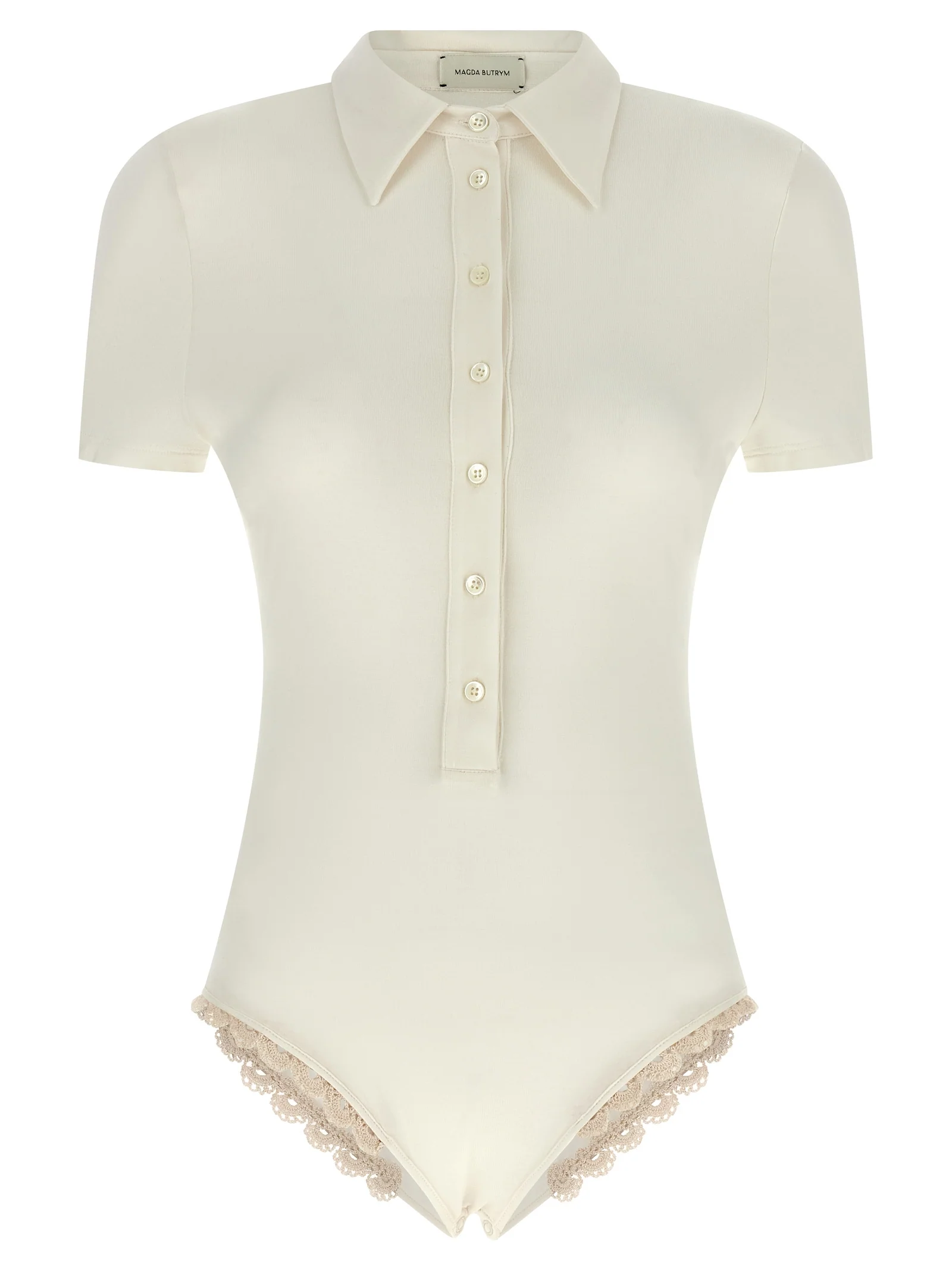 Bodysuit Magda Butrym 01 Branco Tops de Viscose