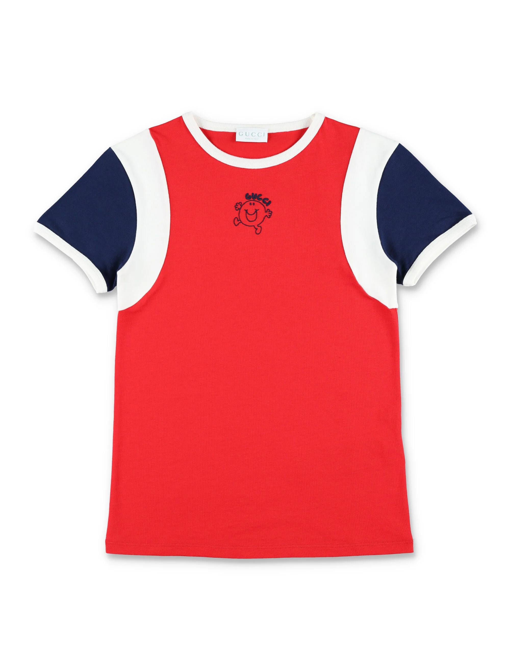 Camiseta de algodão com estampa infantil Gucci Vermelho Camiseta de algodão com estampa infantil Gucci Vermelho