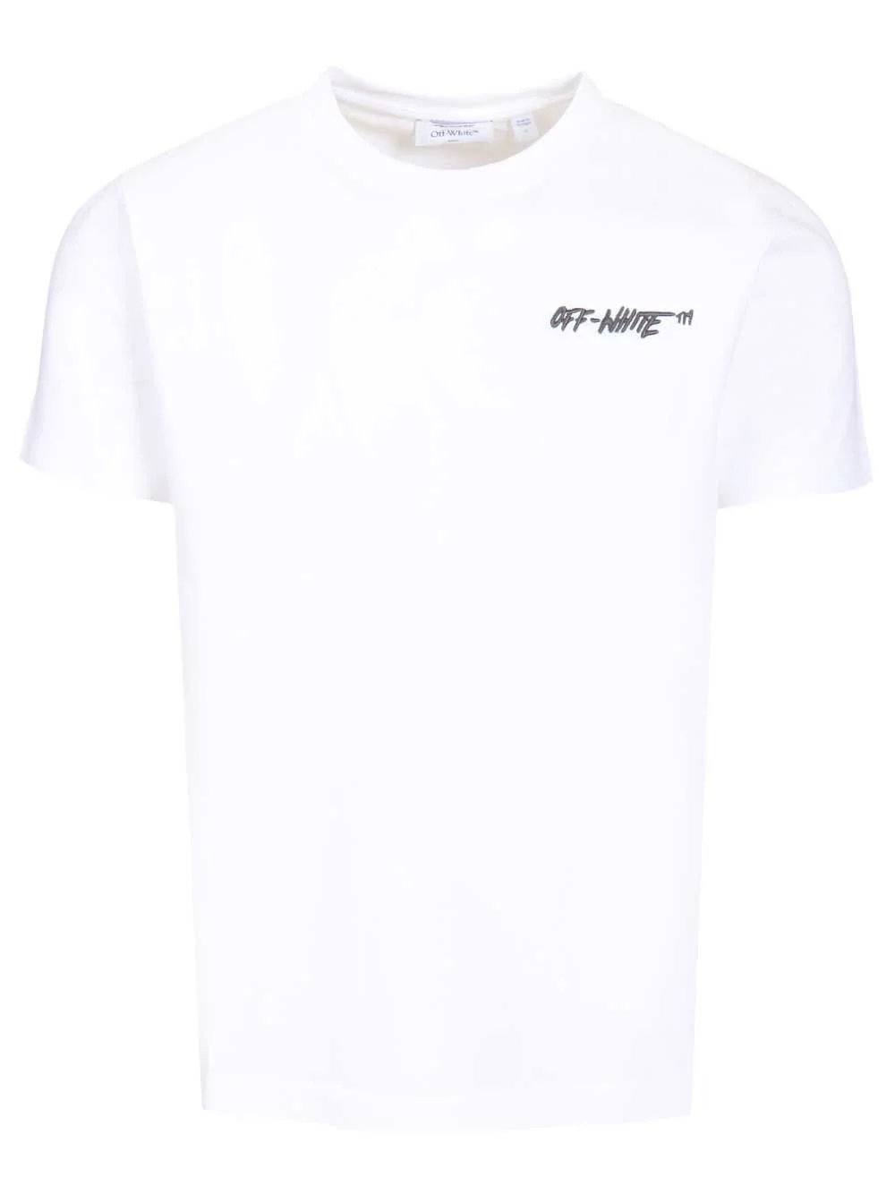 Camiseta Off-White com estampa de logotipo em sombra Branca Algodão