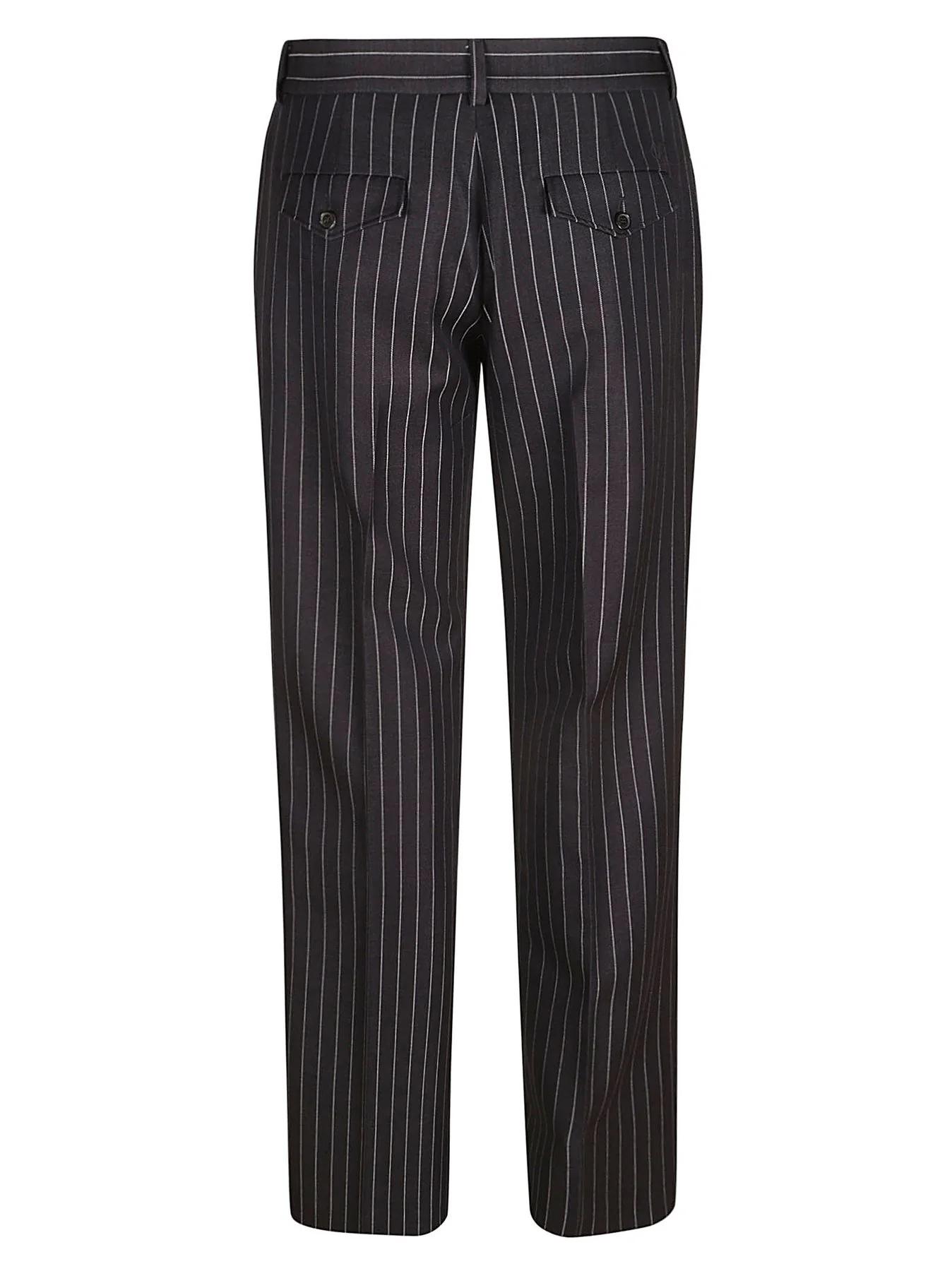 Calças Slim Off-White OMCO033S24FAB0024747 Nero Wool Polyester Feito na Itália