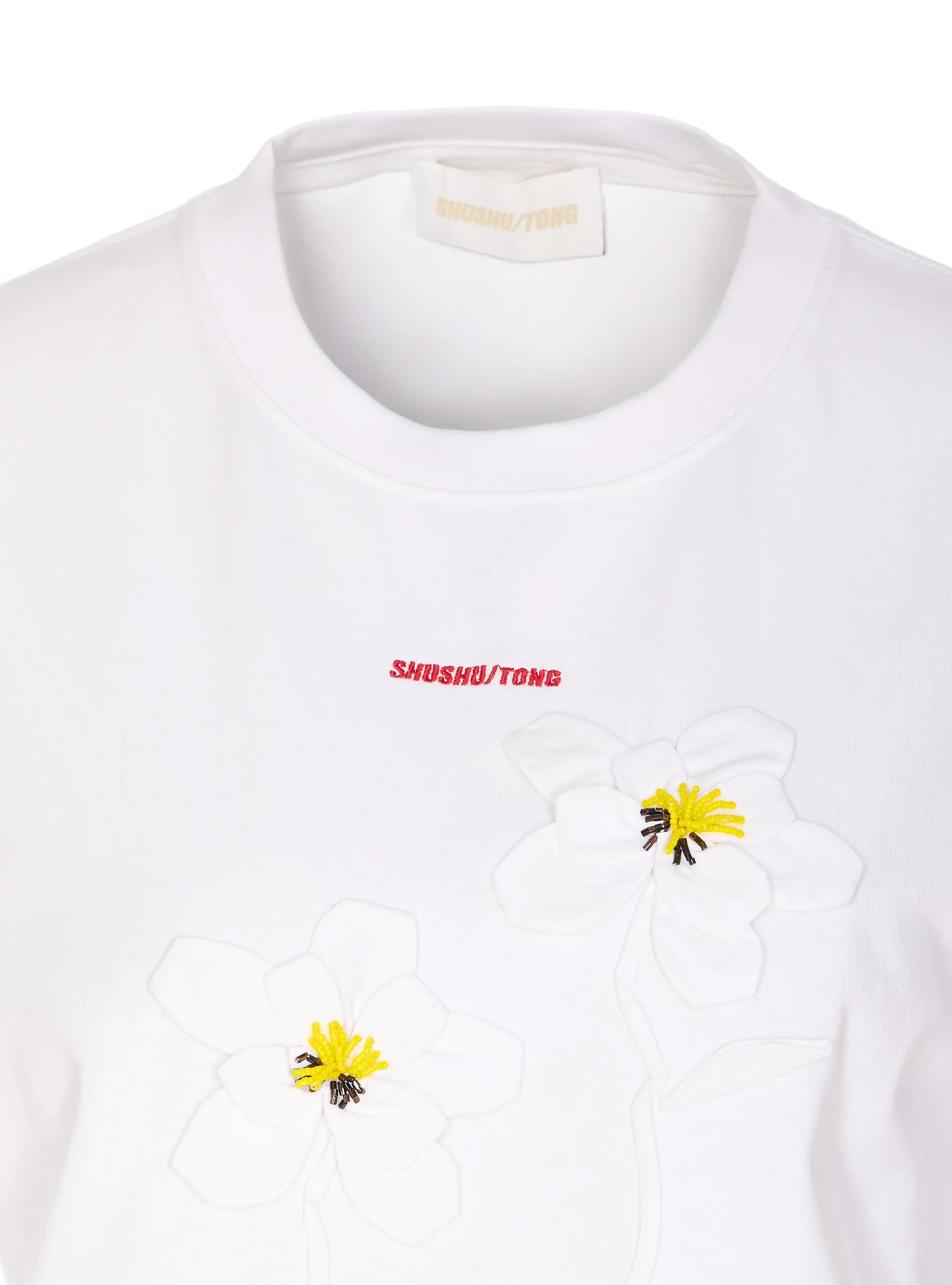 Camisetas e Polos Shushu Tong de Algodão Branco