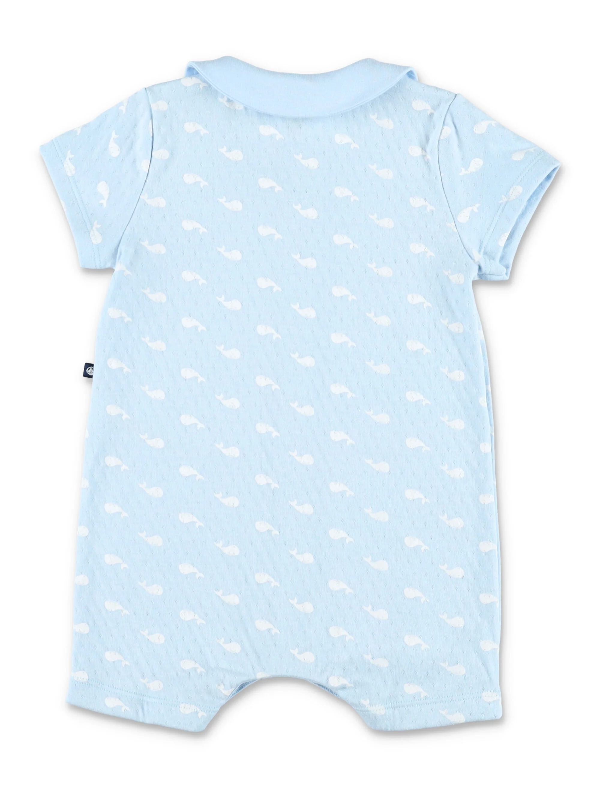 Conjunto de Presente Bebê com Estampa de Baleia Petit Bateau Azul Algodão