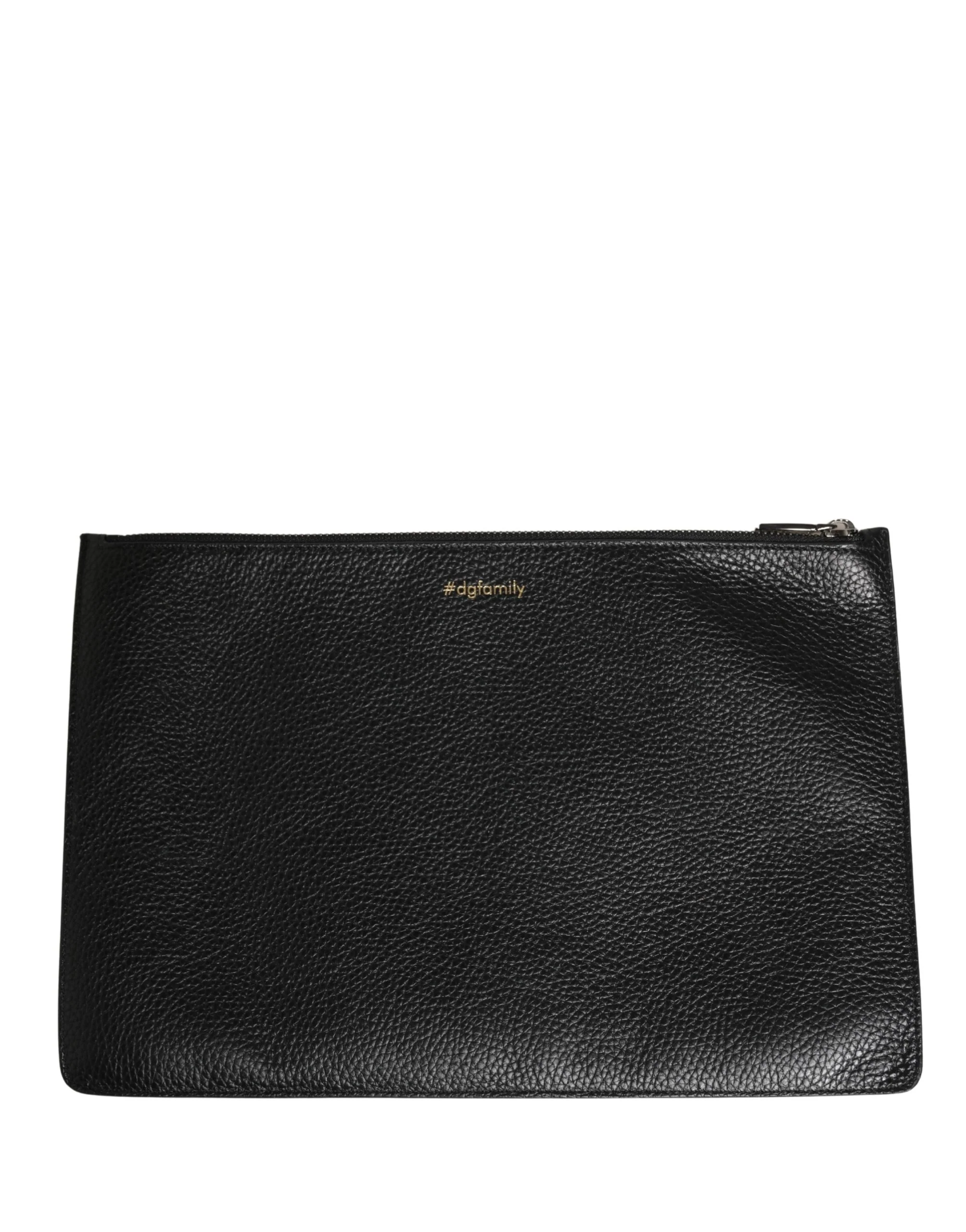 Dolce & Gabbana Preto #dgfamily Bolsa de Couro com Detalhes em Couro Borse de Novo