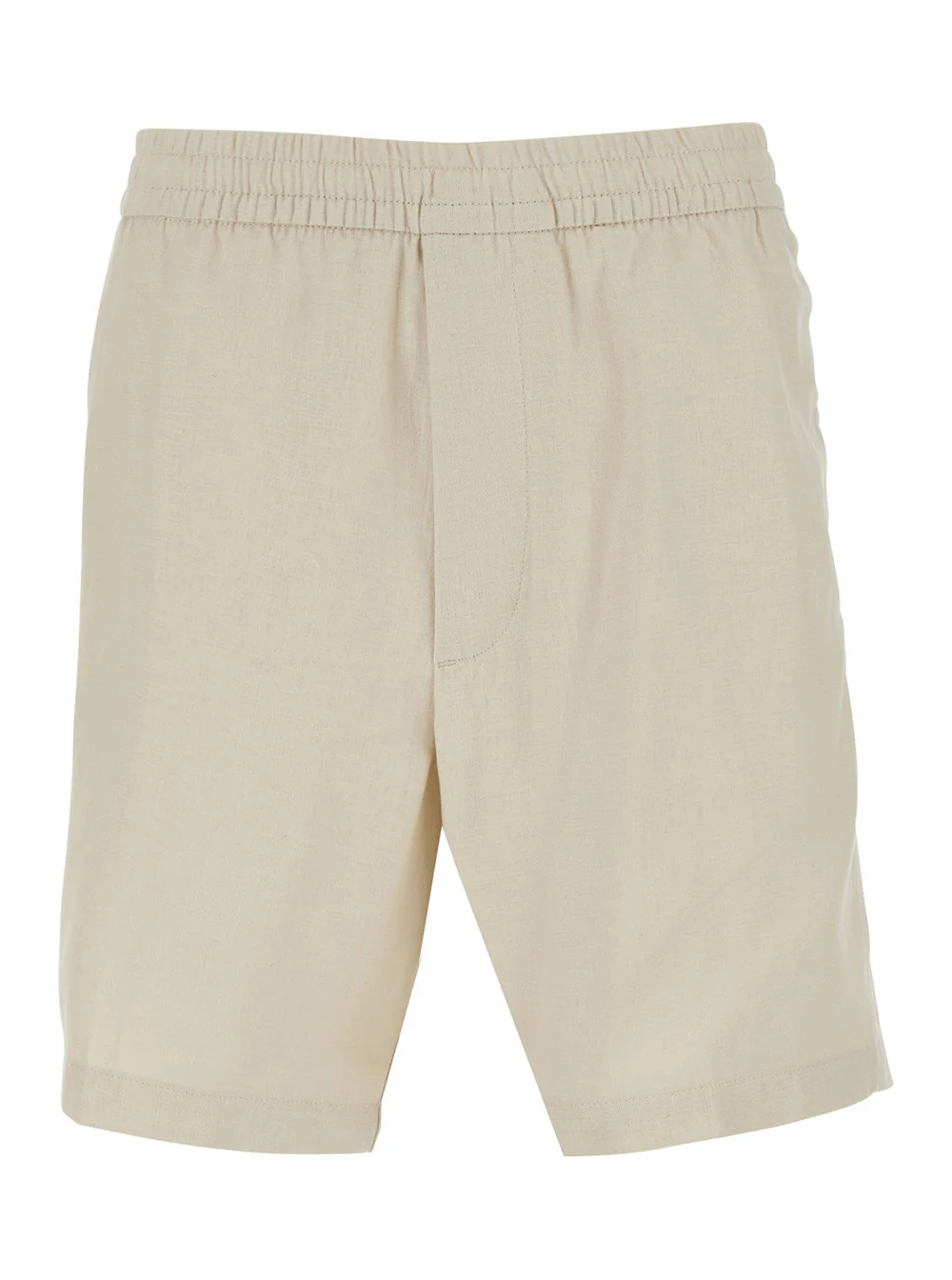 Calvin Klein Calças Curtas STRAIGHT LINEN 7 PULL ON Branco em e Algodão Homens Bermuda Calvin Klein Calças Curtas STRAIGHT LINEN 7 PULL ON Branco em e Algodão Homens Bermuda