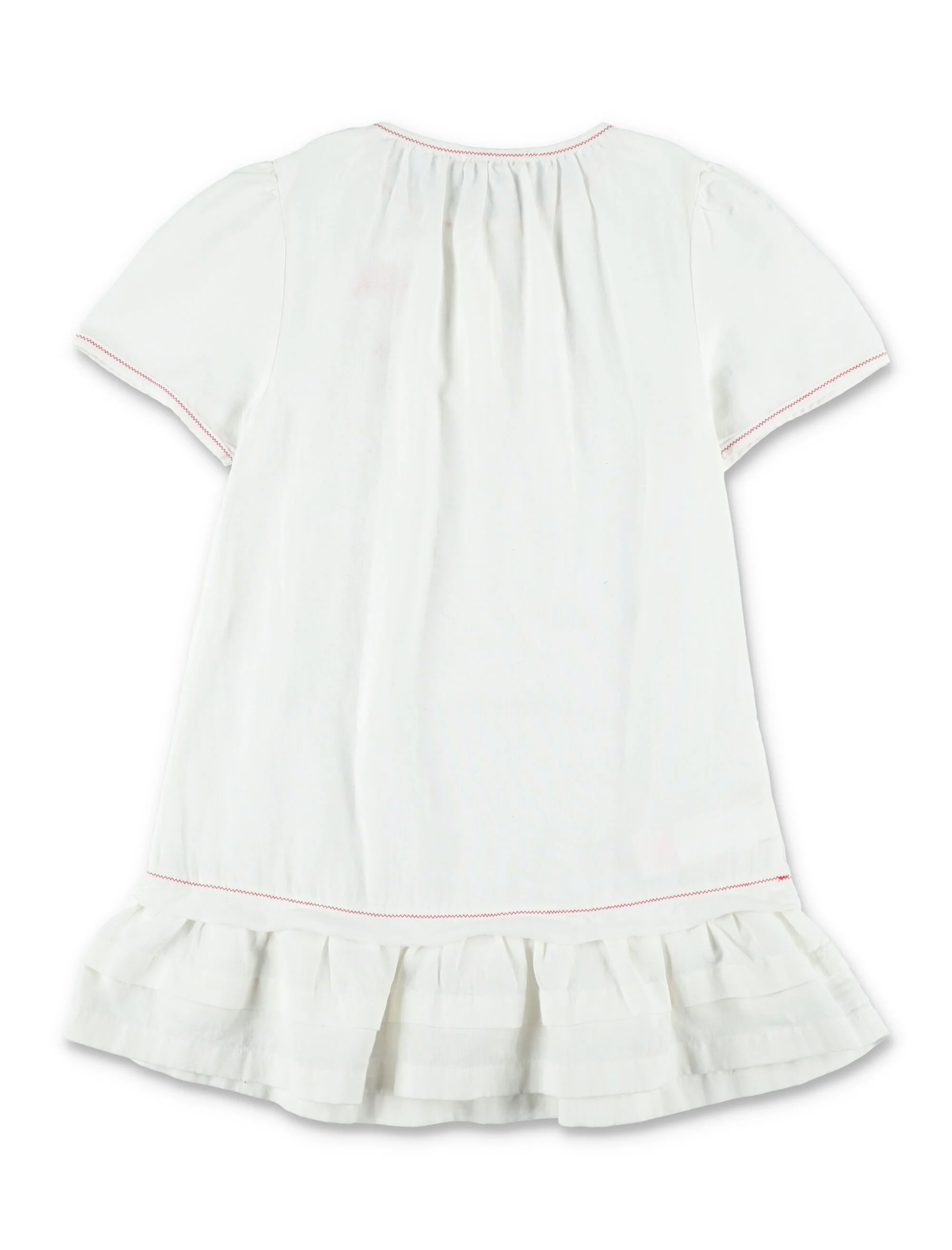 Vestido de Linho Marni com Bordado para Meninas, Branco de Algodão