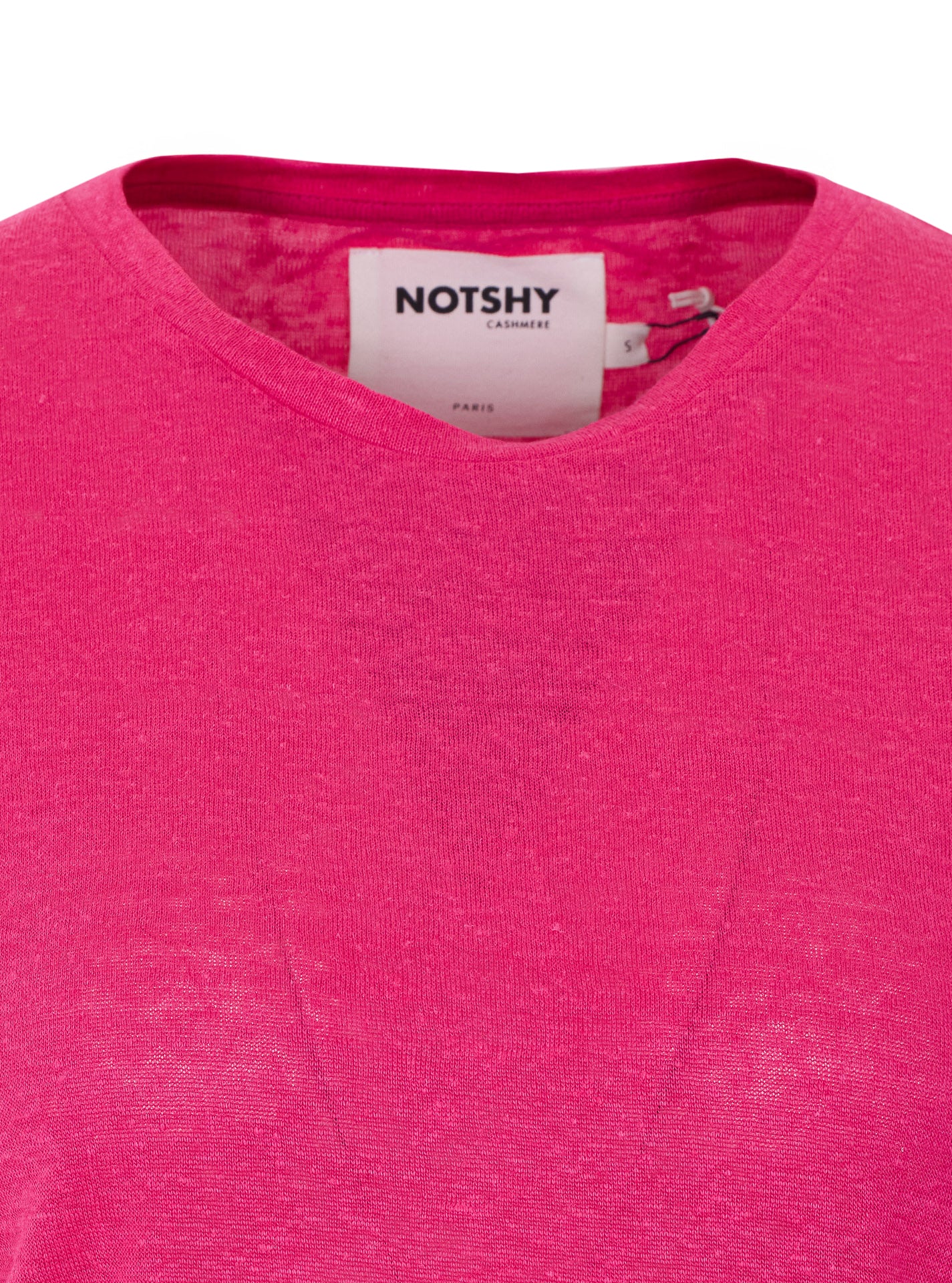 Camisetas e Polos Not Shy Fuchsia Linho