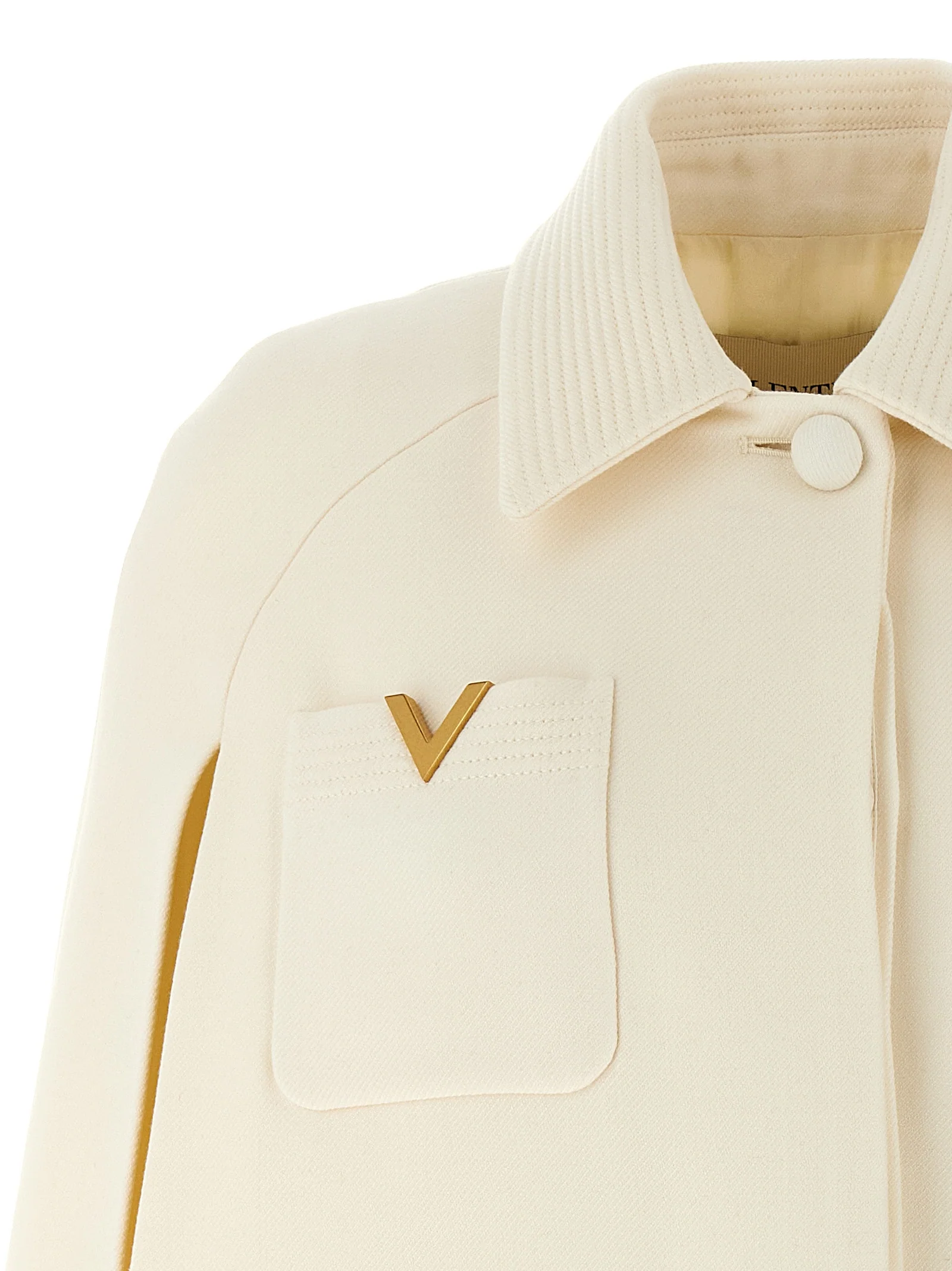 Mantos de Algodão Valentino Garavani Branco Lã Virgem Seda