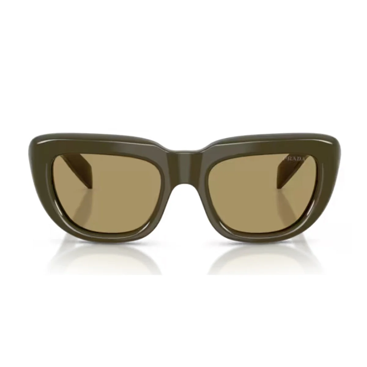 Óculos de Sol Prada Pr D07s Verde Oliva Acetato Óculos de Sol Prada Pr D07s Verde Oliva Acetato