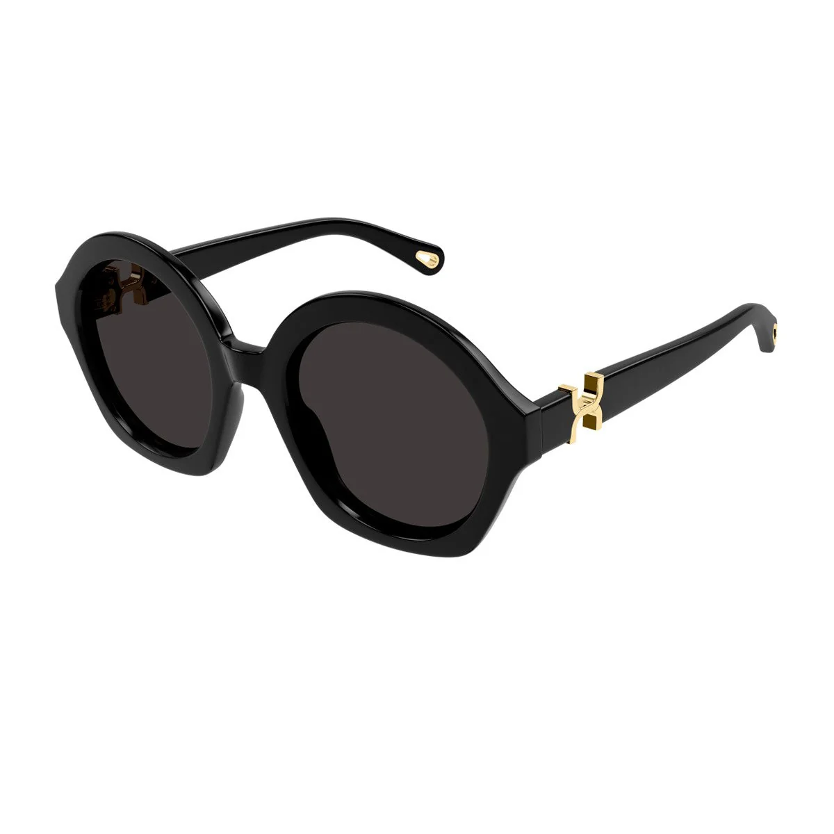 Óculos de Sol Chloé Ch0302s Marcie-Linea Preto Acetato Reciclado