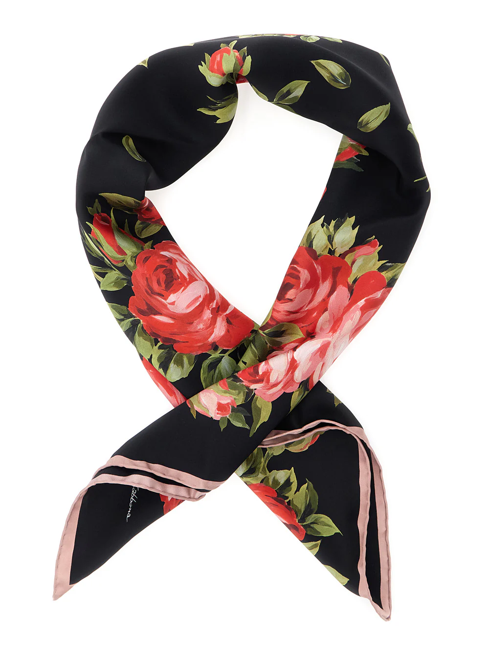 Pashmina Quadrada Floral Multicolor com Estampa Total em Seda para Mulheres, Cachecóis e Foulards