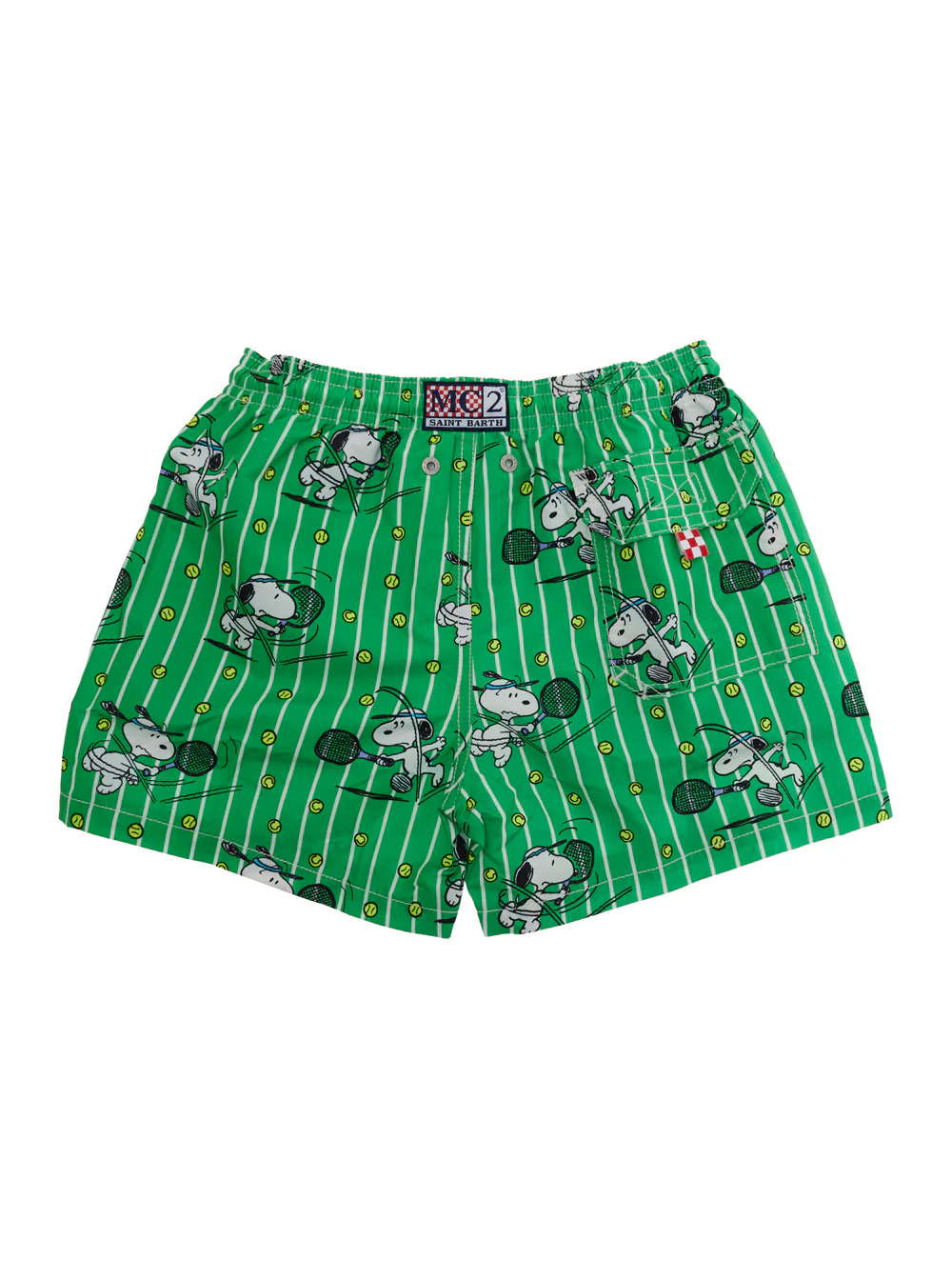 Biquíni Infantil Mc2 Saint Barth JEAN - SNOOPY TENNIS DOUBLE STRIPES Verde