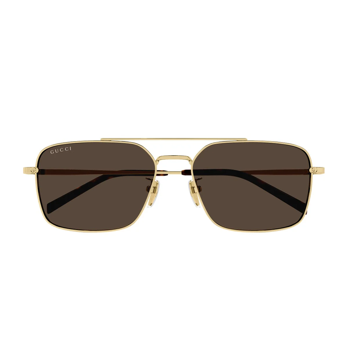 Óculos de Sol Gucci Gg1957sa Linea Institutional Logo Dourado/Marrom Metal Óculos de Sol Gucci Gg1957sa Linea Institutional Logo Dourado/Marrom Metal