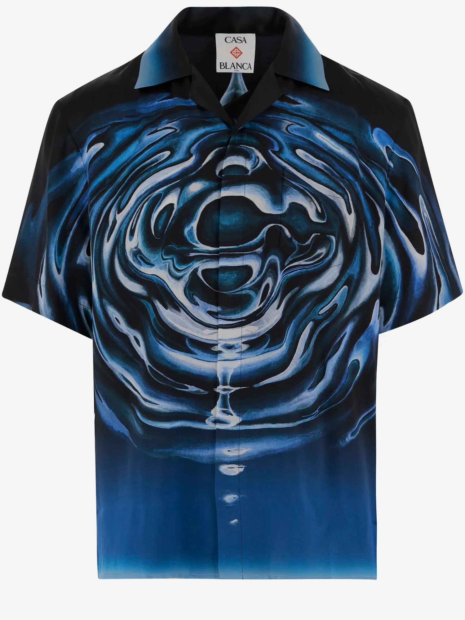 Camisas de Seda Azul Casablanca Camisas de Seda Azul Casablanca