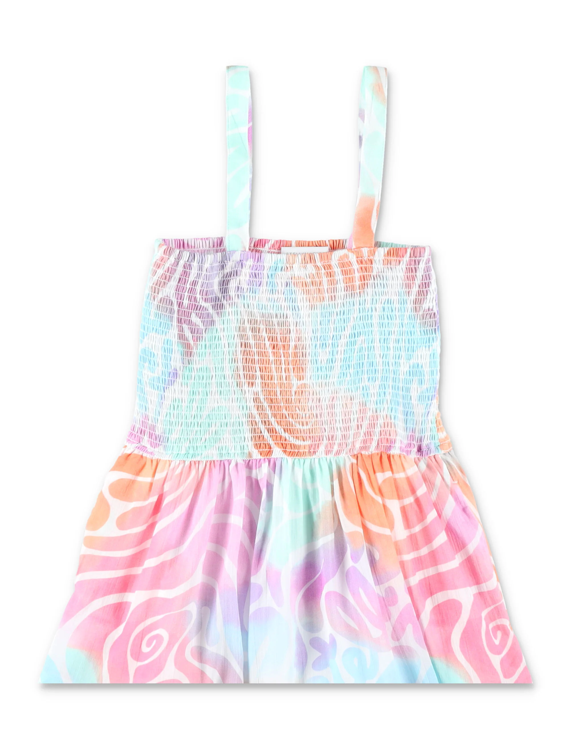 Vestido de Verão de Algodão Estampado Stella McCartney Kids para Meninas