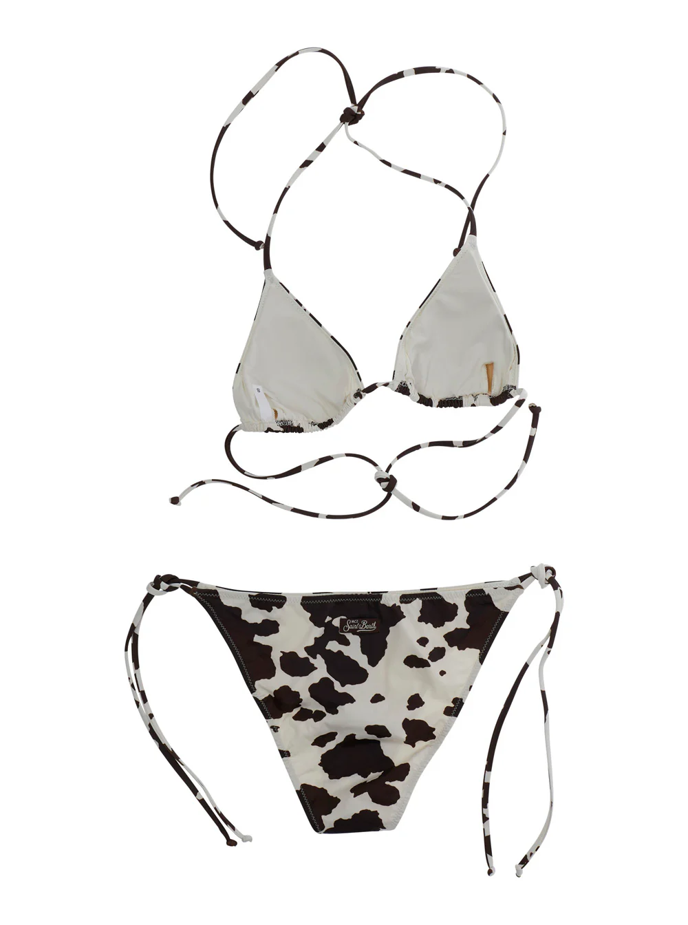 Biquíni Multicolor Infantil Mc2 Saint Barth com Estampa Cow West 1018 em Tecido Tech para Praia