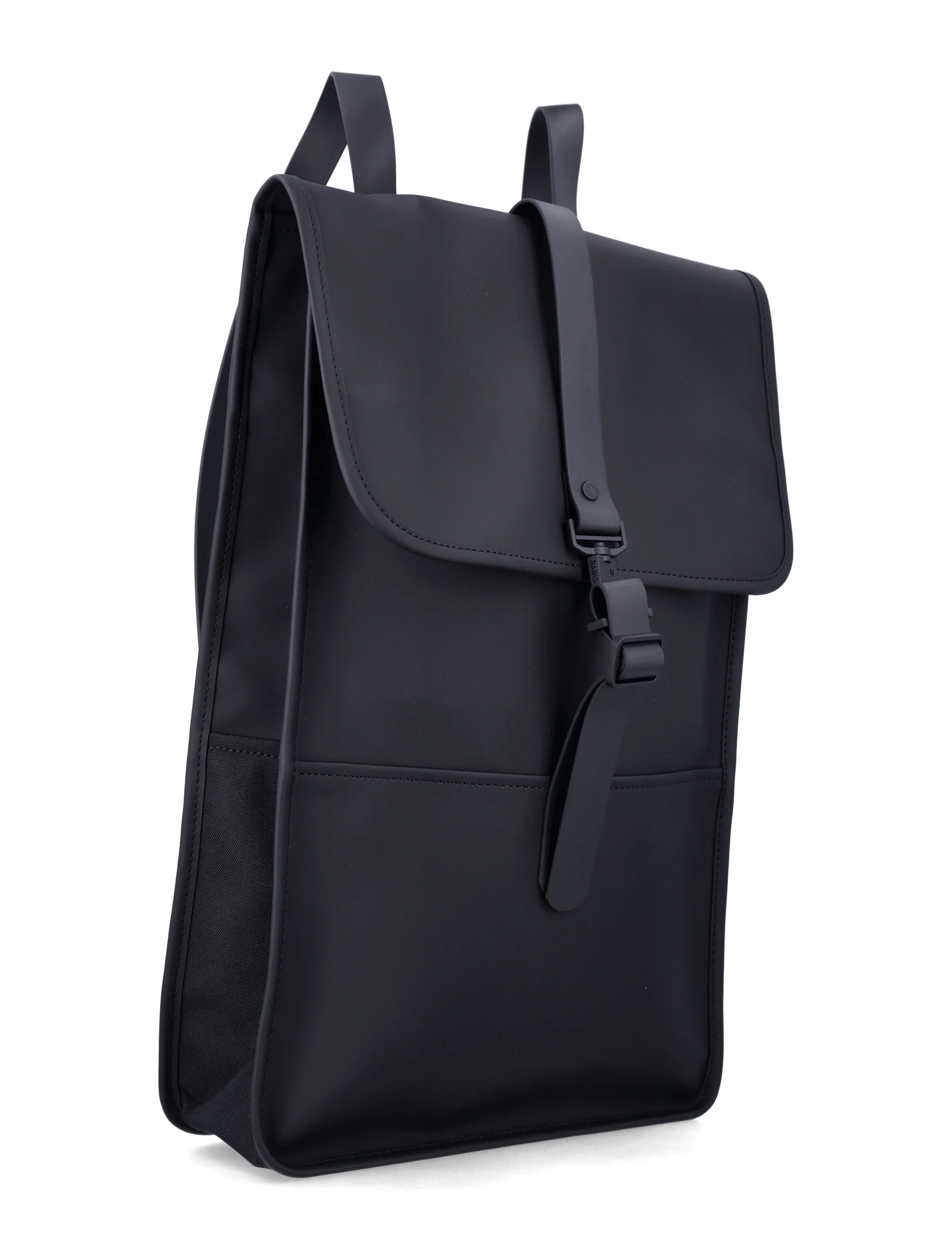 Mochila Impermeável Rains com Bolsa para Laptop Preto Revestimento de Poliéster