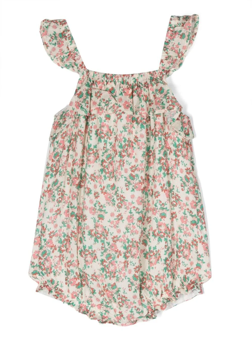 Macacão Infantil Emile Et Ida Multicolor com Estampa Floreal em Todo o Modelo em Algodão