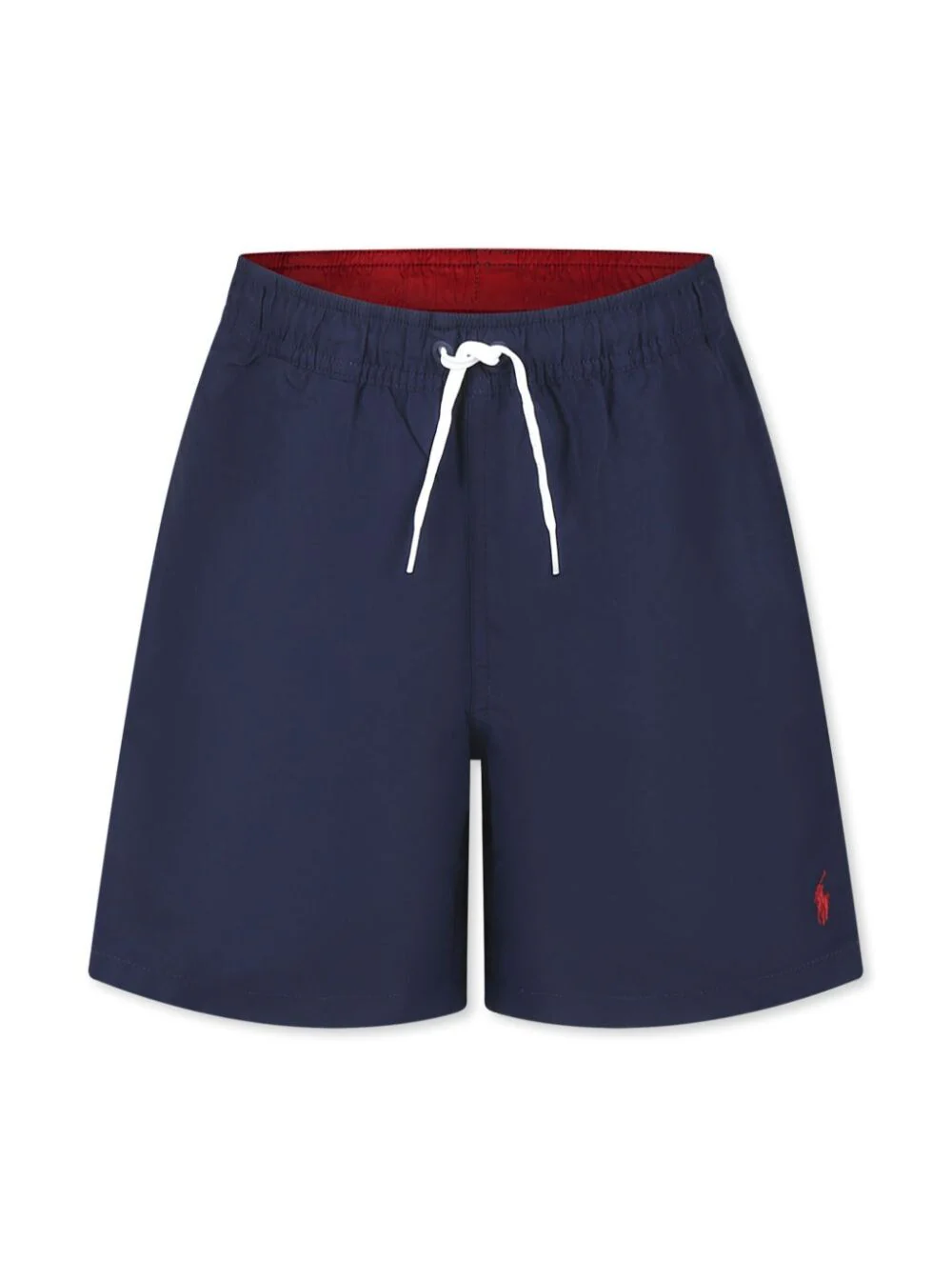 Biquíni Infantil Azul Polo Ralph Lauren com Cintura Elástica e Pônei Bordado na Frente em Tecido Técnico para Crianças Azul Roupas de Praia de Poliéster