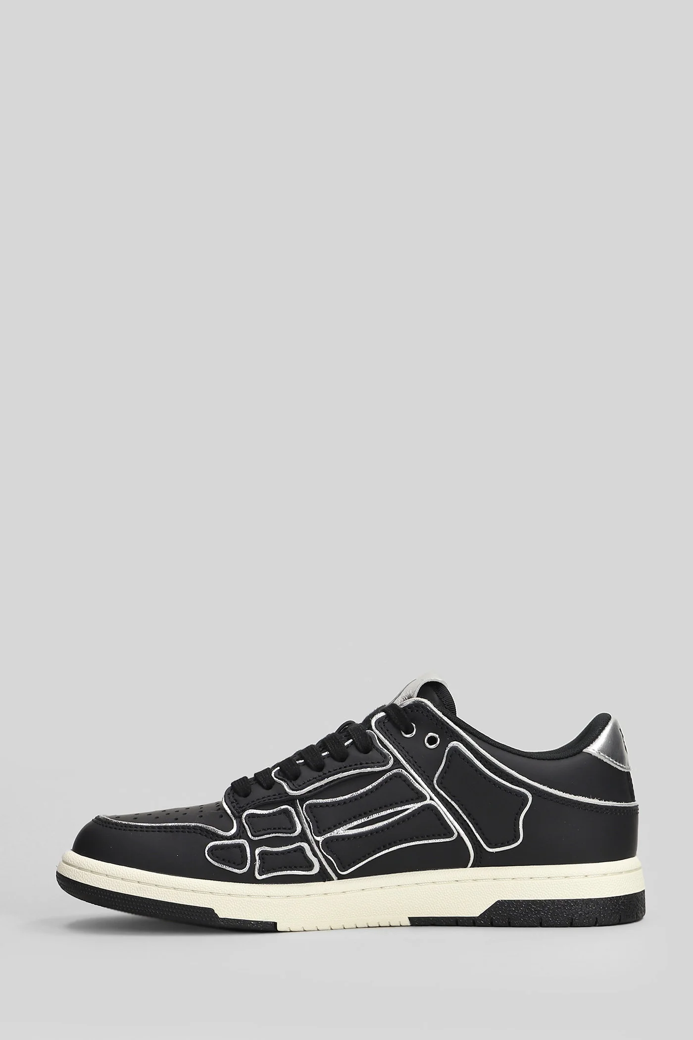 Sapatilhas Amiri Skel low top em couro preto Scarpe
