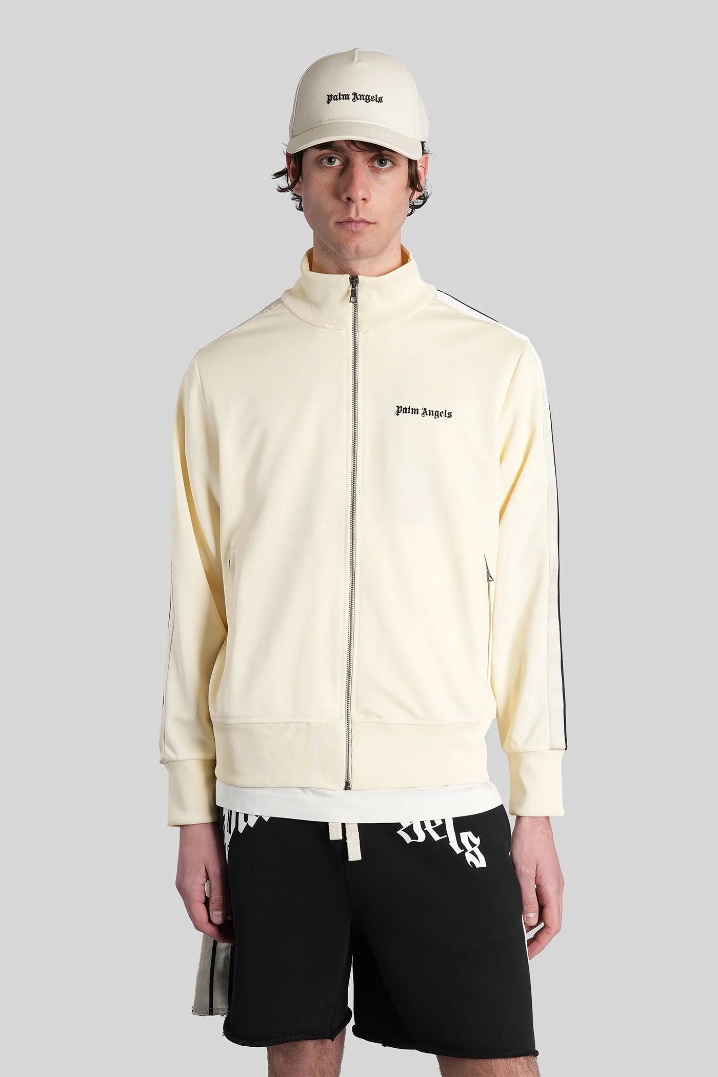Sweatshirt Palm Angels Bege Poliéster Vestuário