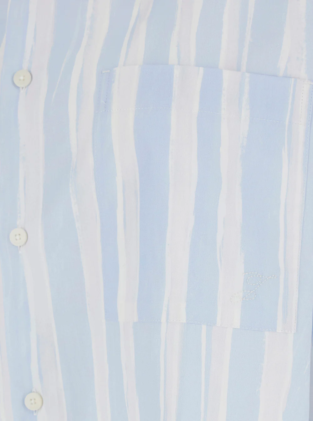Camiseta Jacquemus La Chemise Camargue Azul Claro com Gola Clássica e Motivo de Listras em Todo o Tecido em Algodão para Homens Camisas Blusas